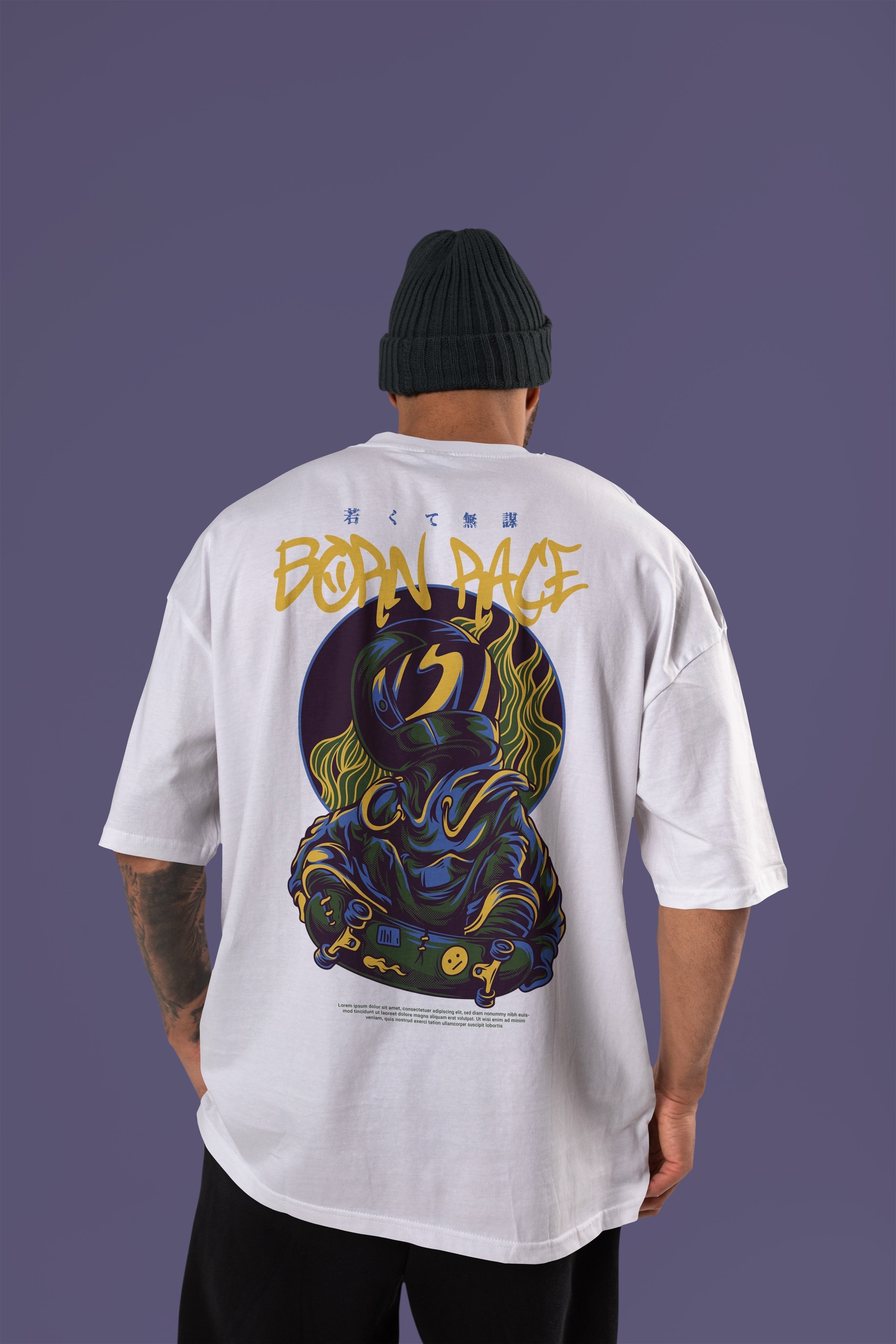 BORN RACE Tshirt (White)