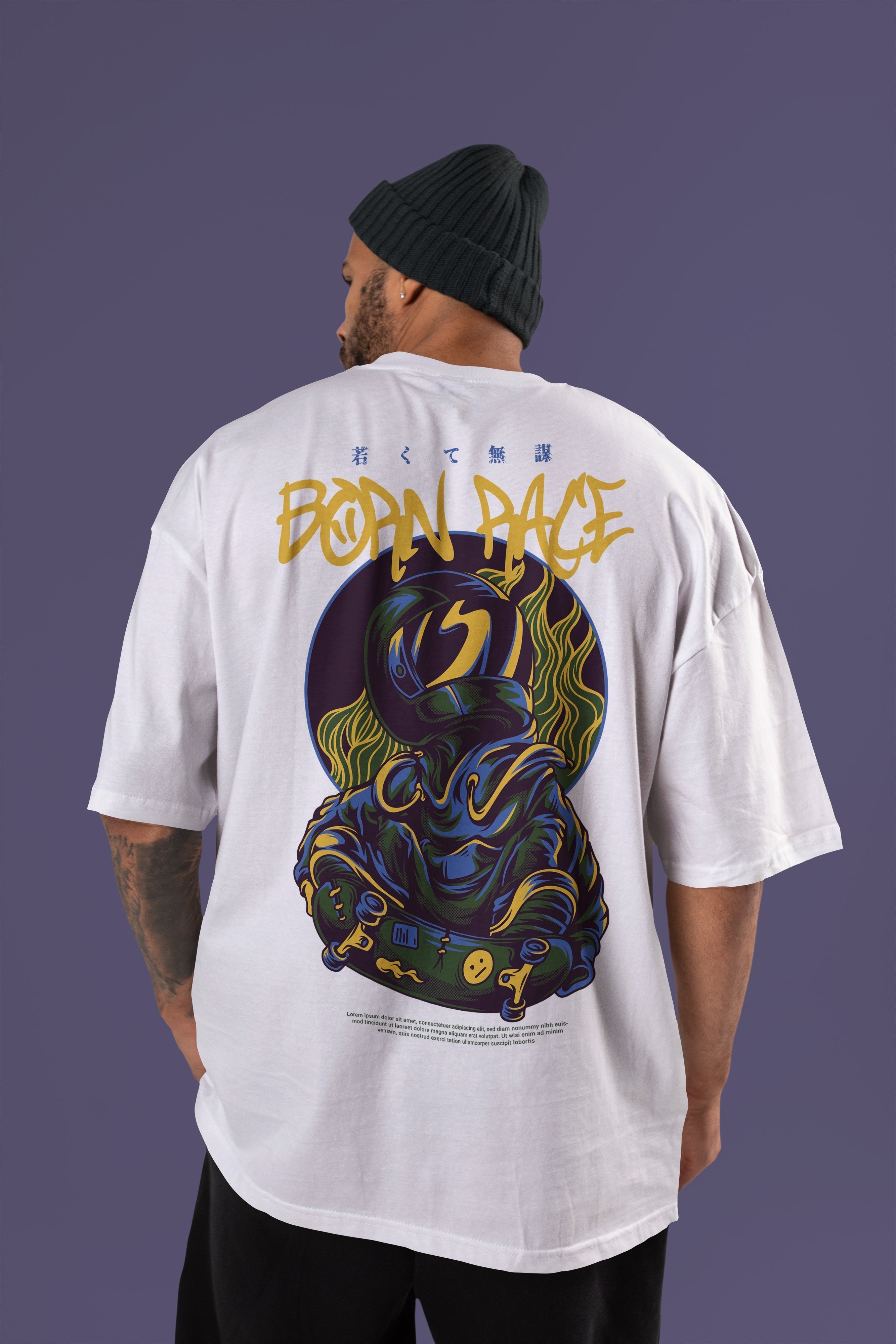 BORN RACE Tshirt (White)