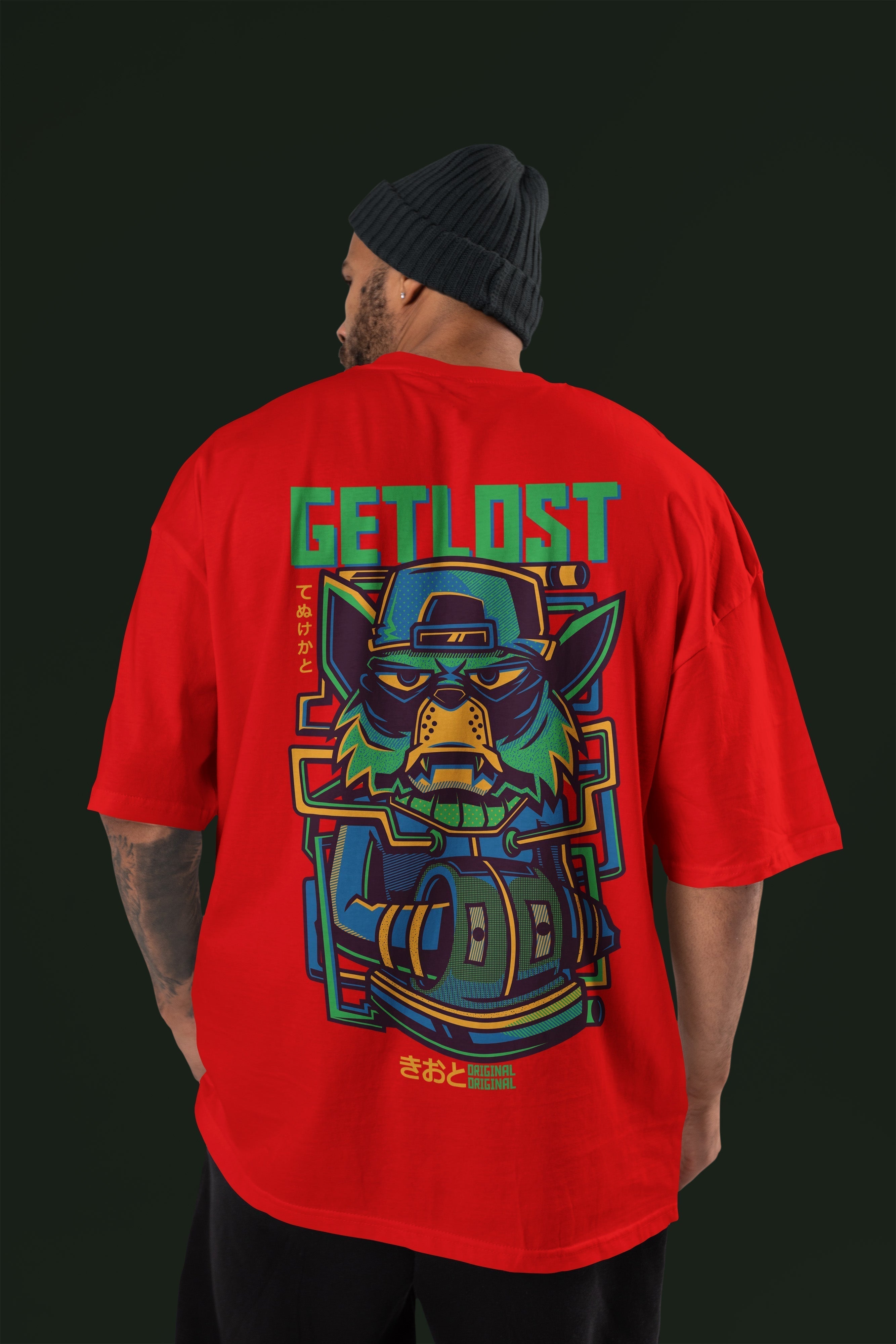 GETLOST Oversize Tshirt (Red)