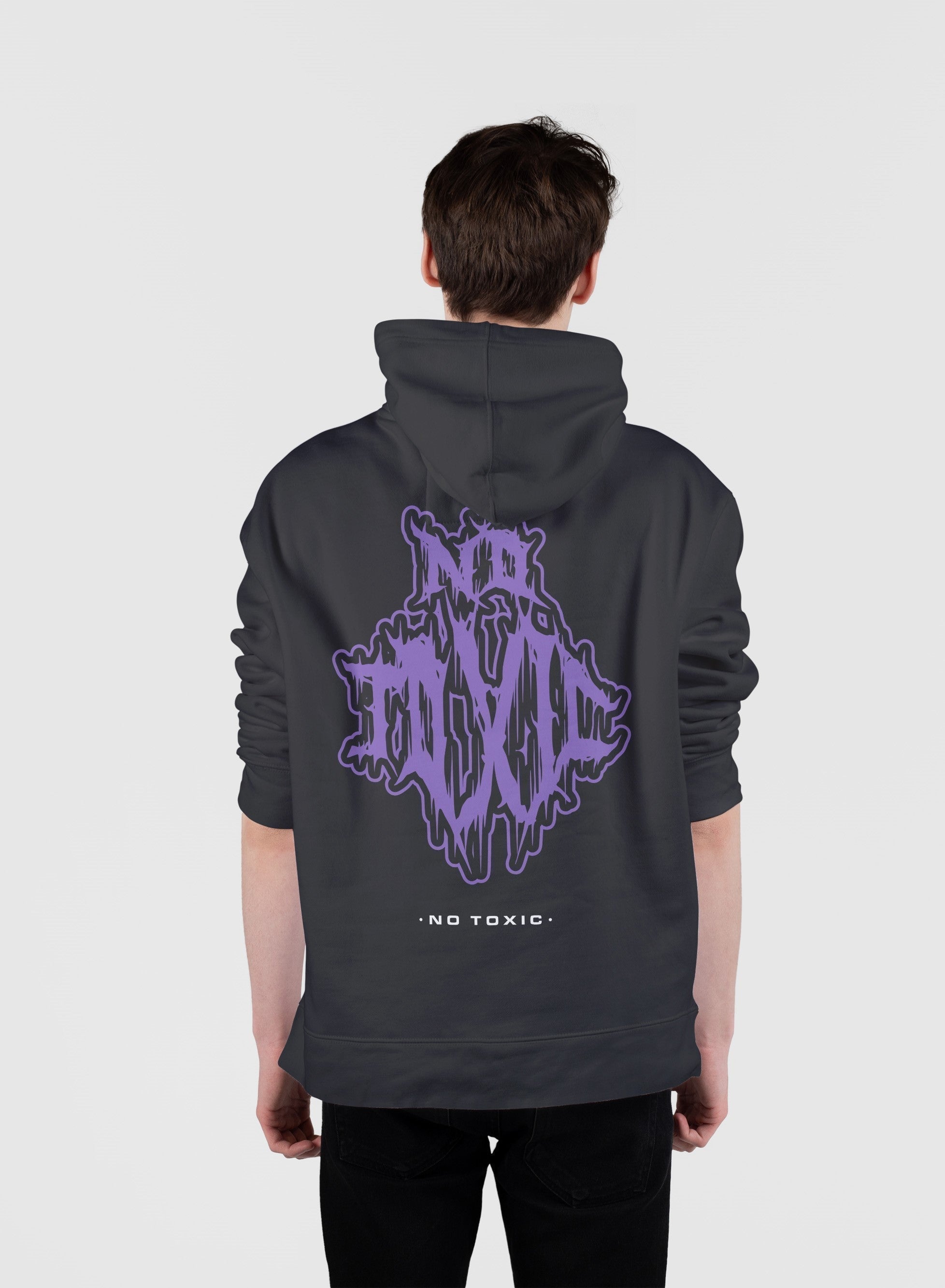 NO TOXIC Oversize Hoodie (Black)