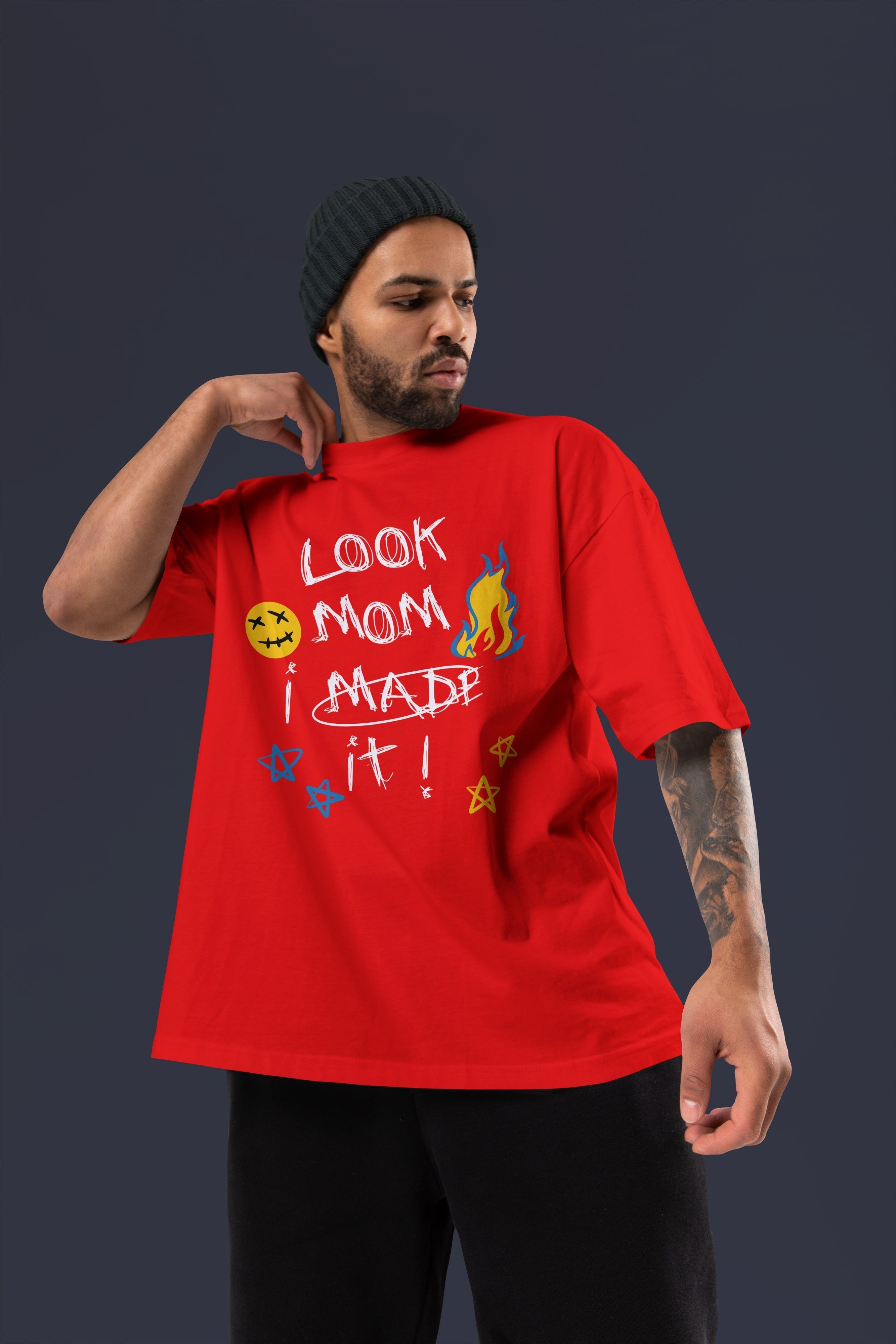 MOM Oversize Tshirt (Red)