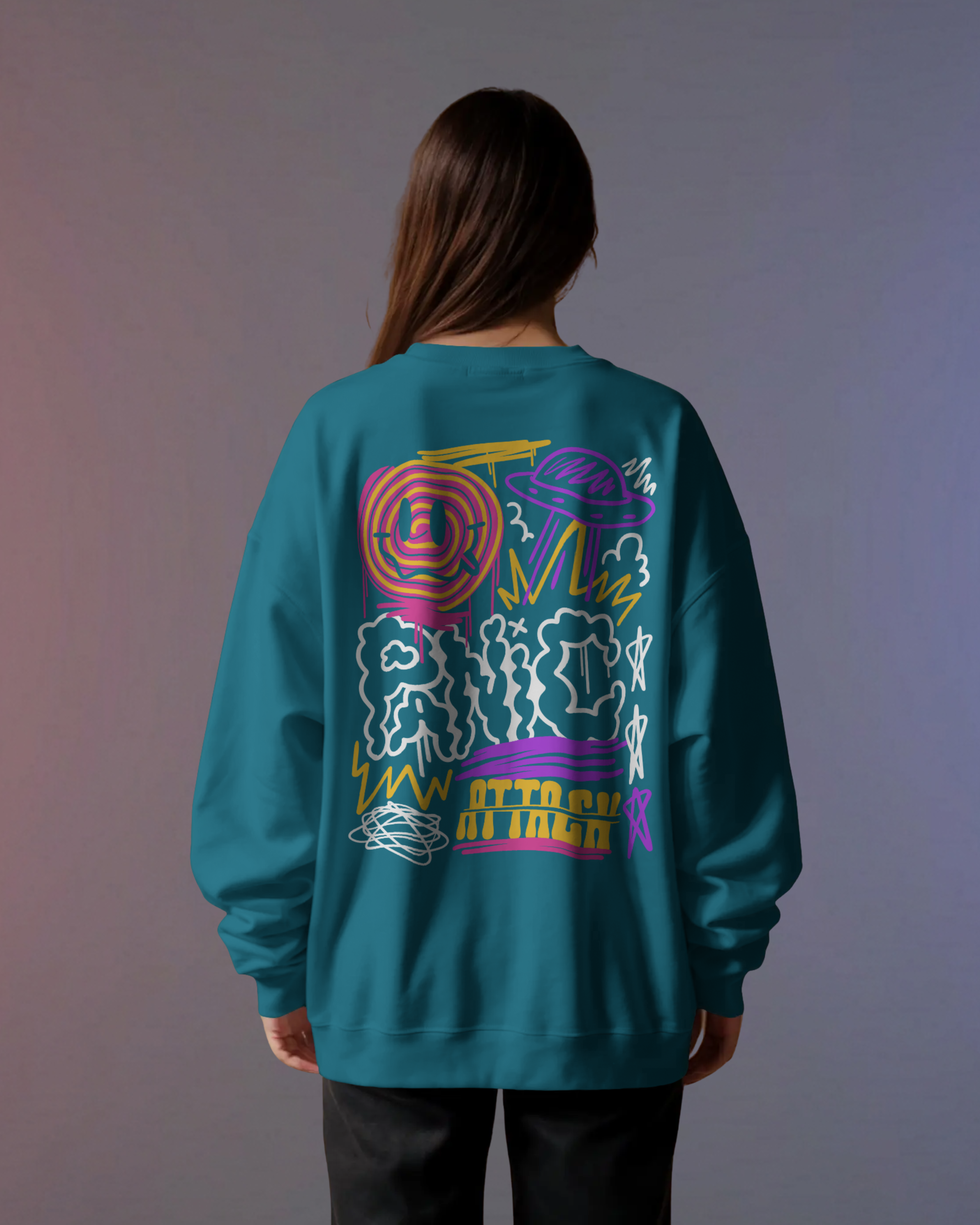 PANIC Sweatshirt (Teal)