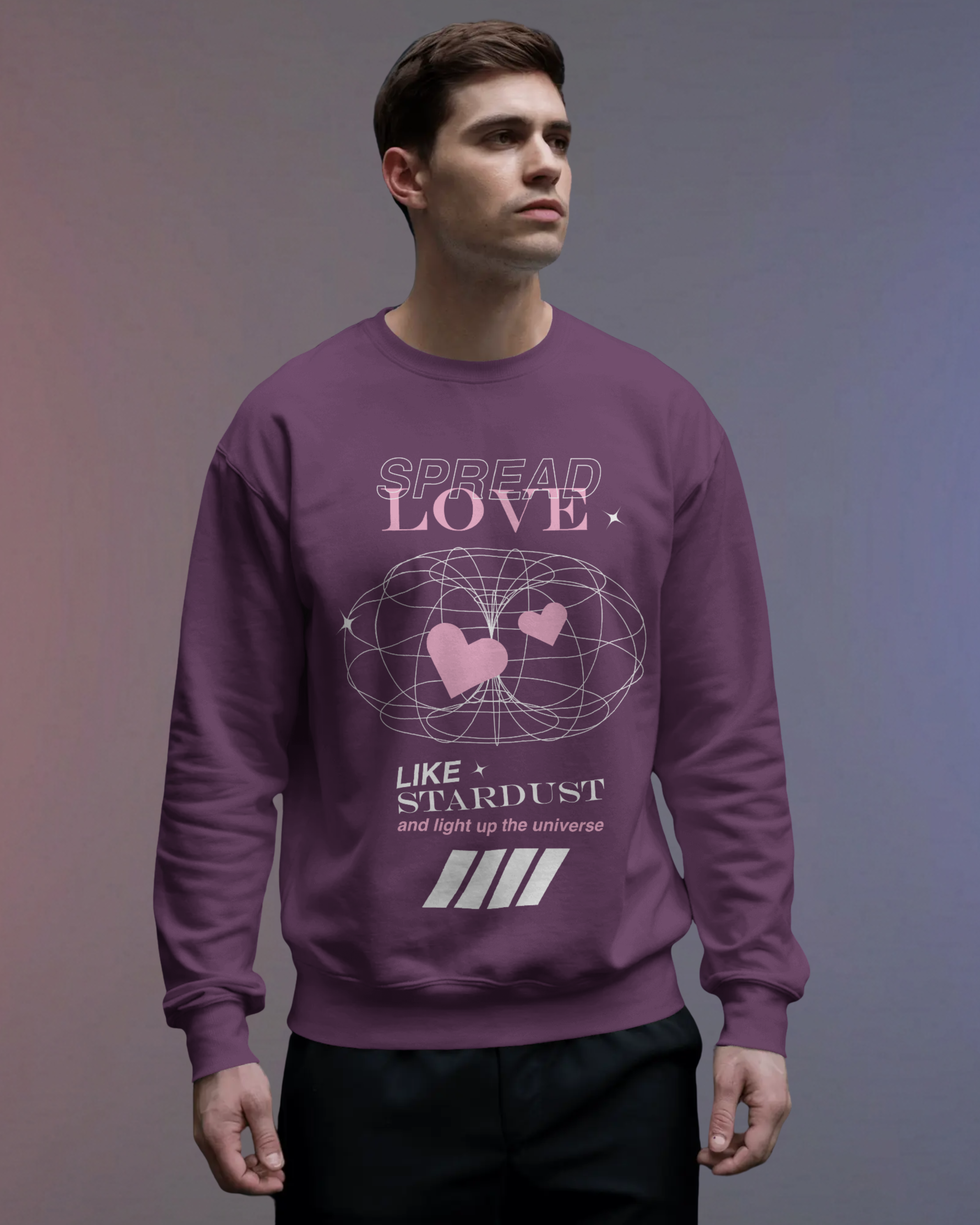 LOVE Sweatshirt (Dark Purple)