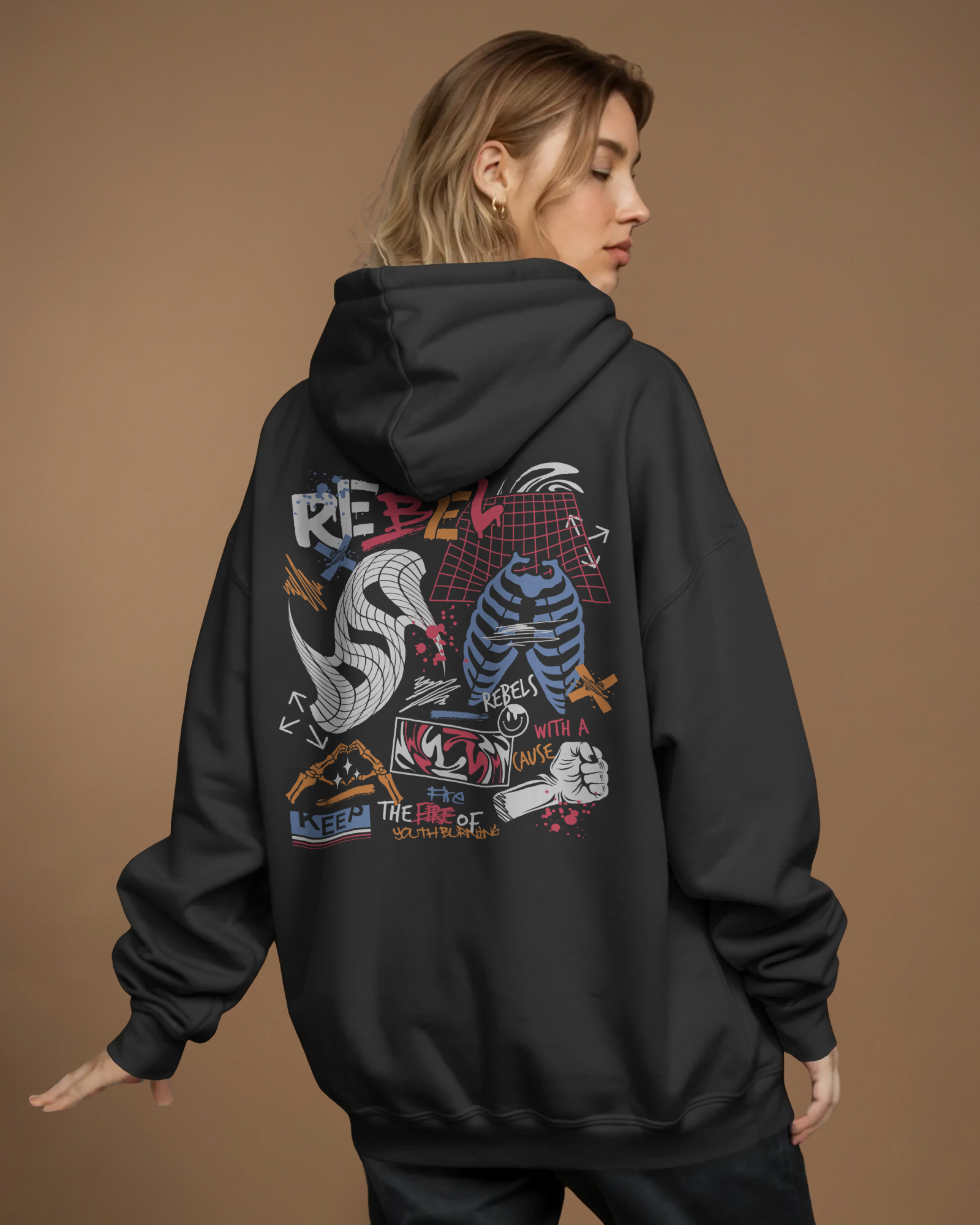 REBEL Hoodie (Black)