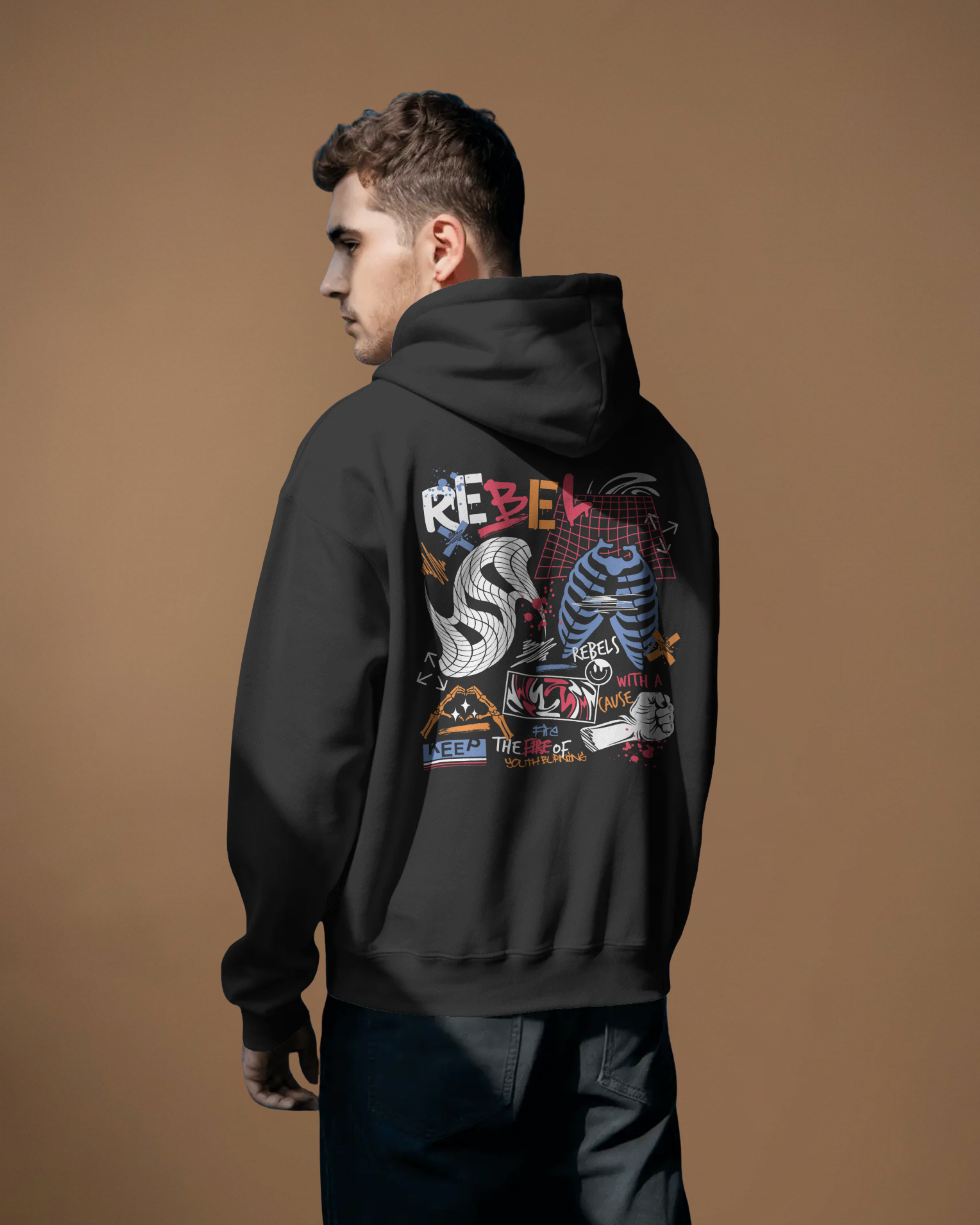 REBEL Hoodie (Black)