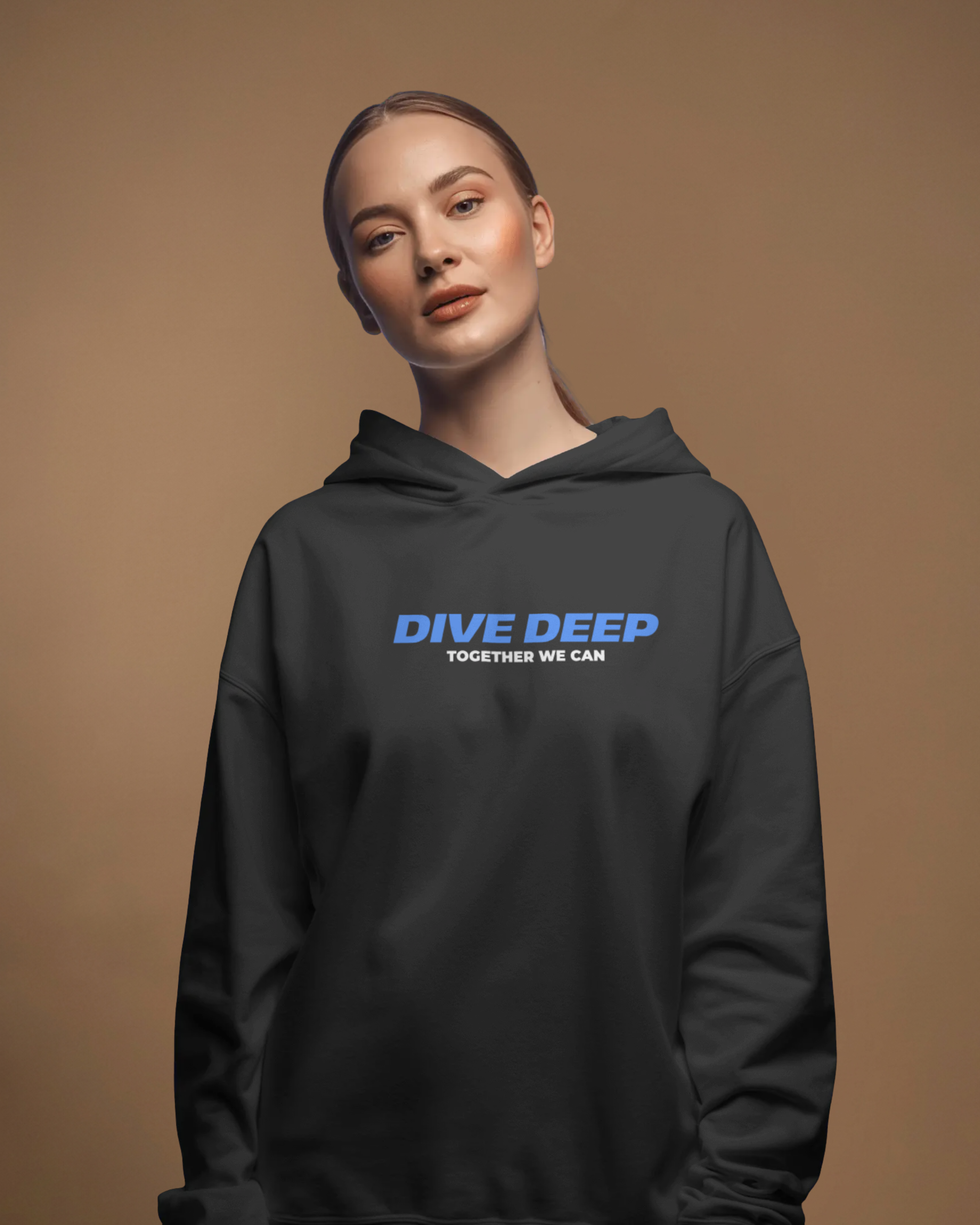 DIVE DEEP Hoodie (Black)