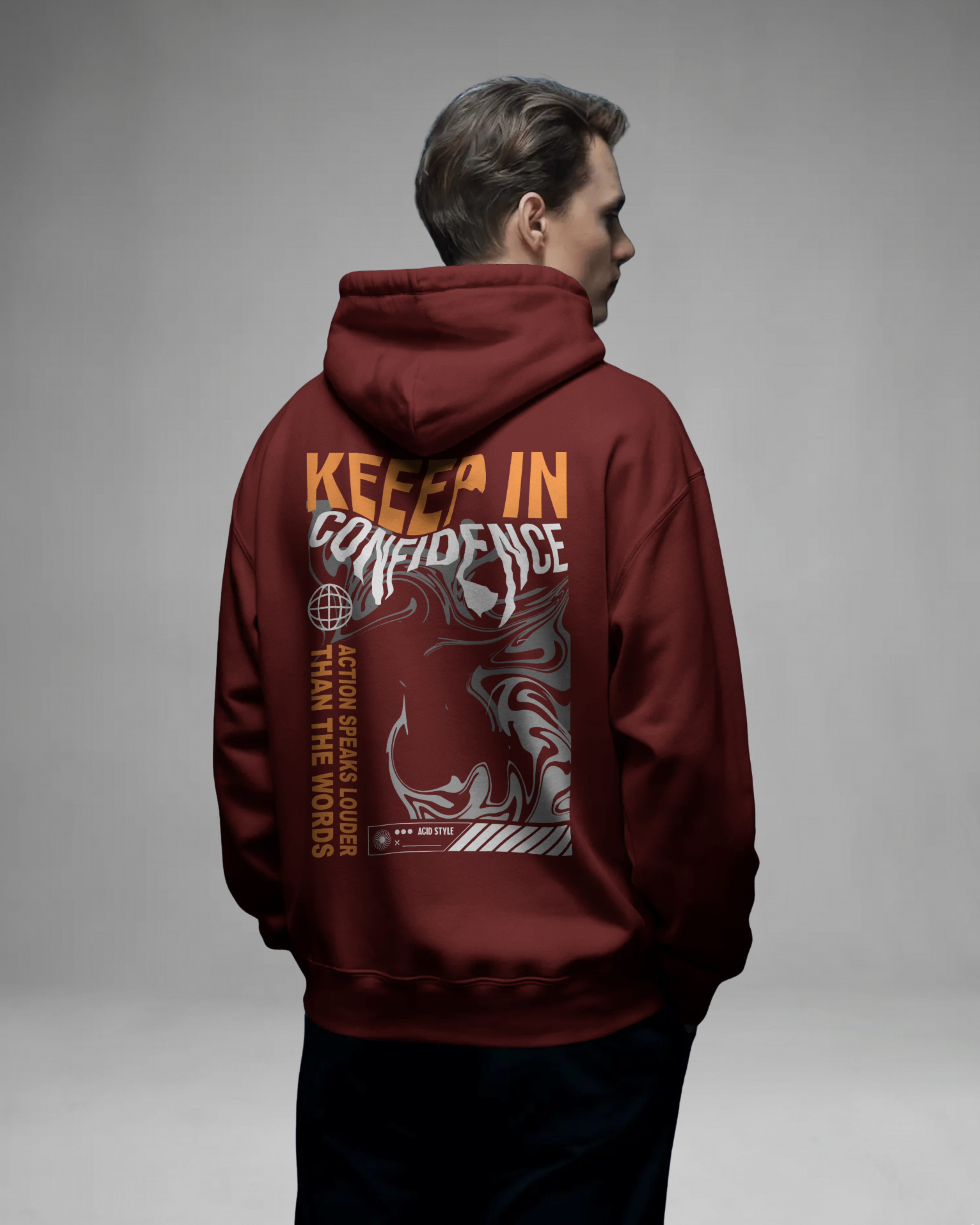 CONFIDENCE Hoodie (Maroon)