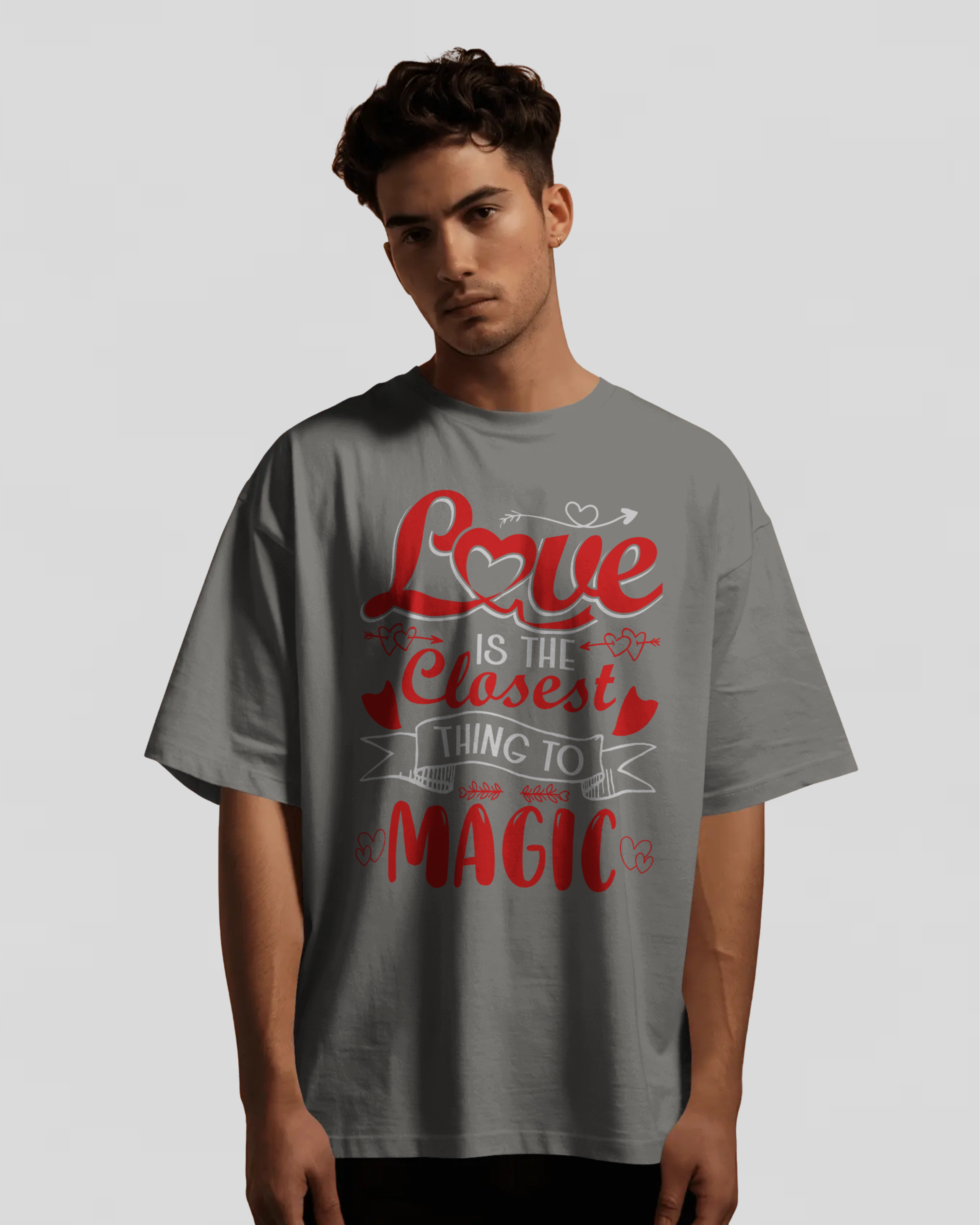 LOVE MAGIC Tshirt (Grey)