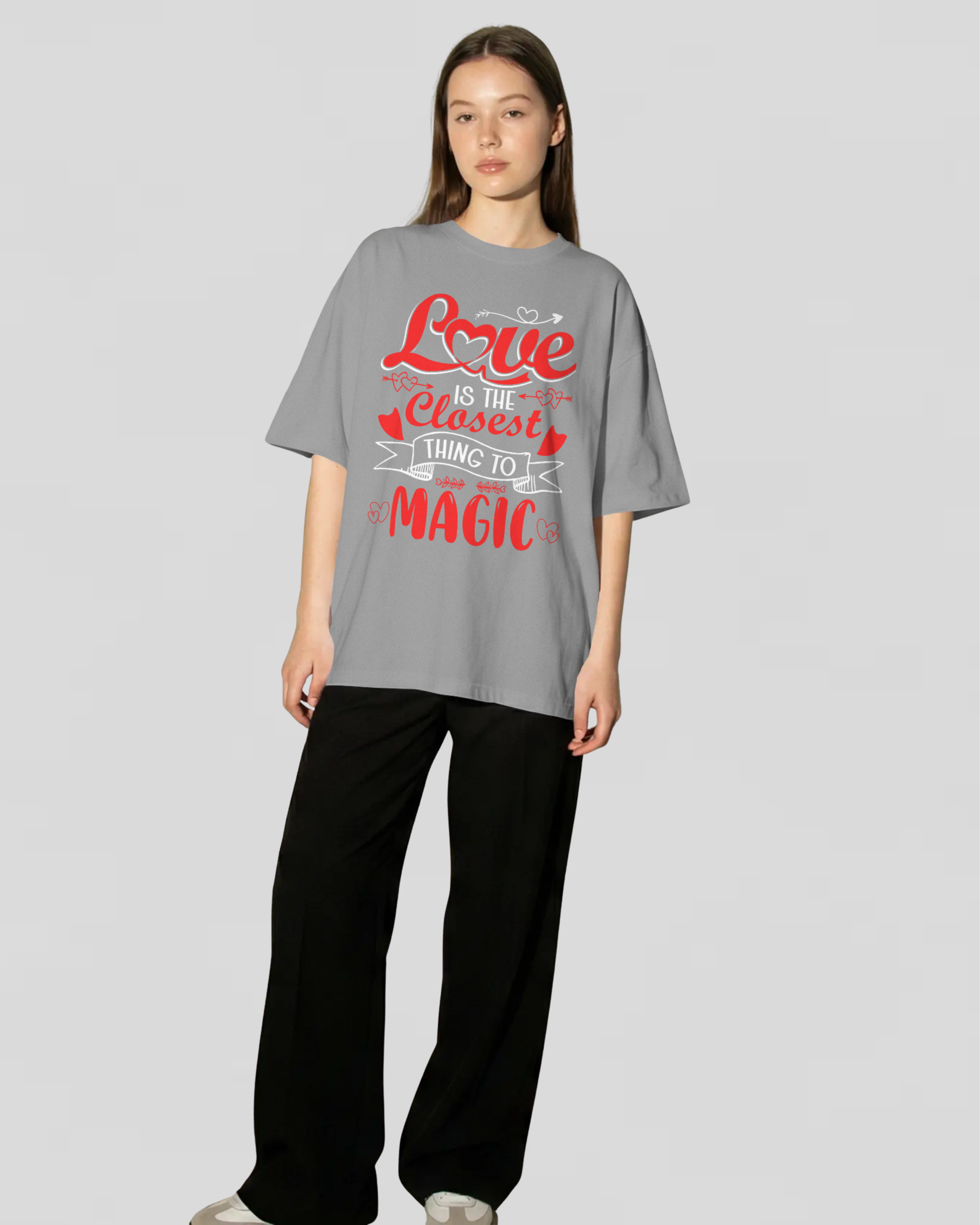 LOVE MAGIC Tshirt (Grey)