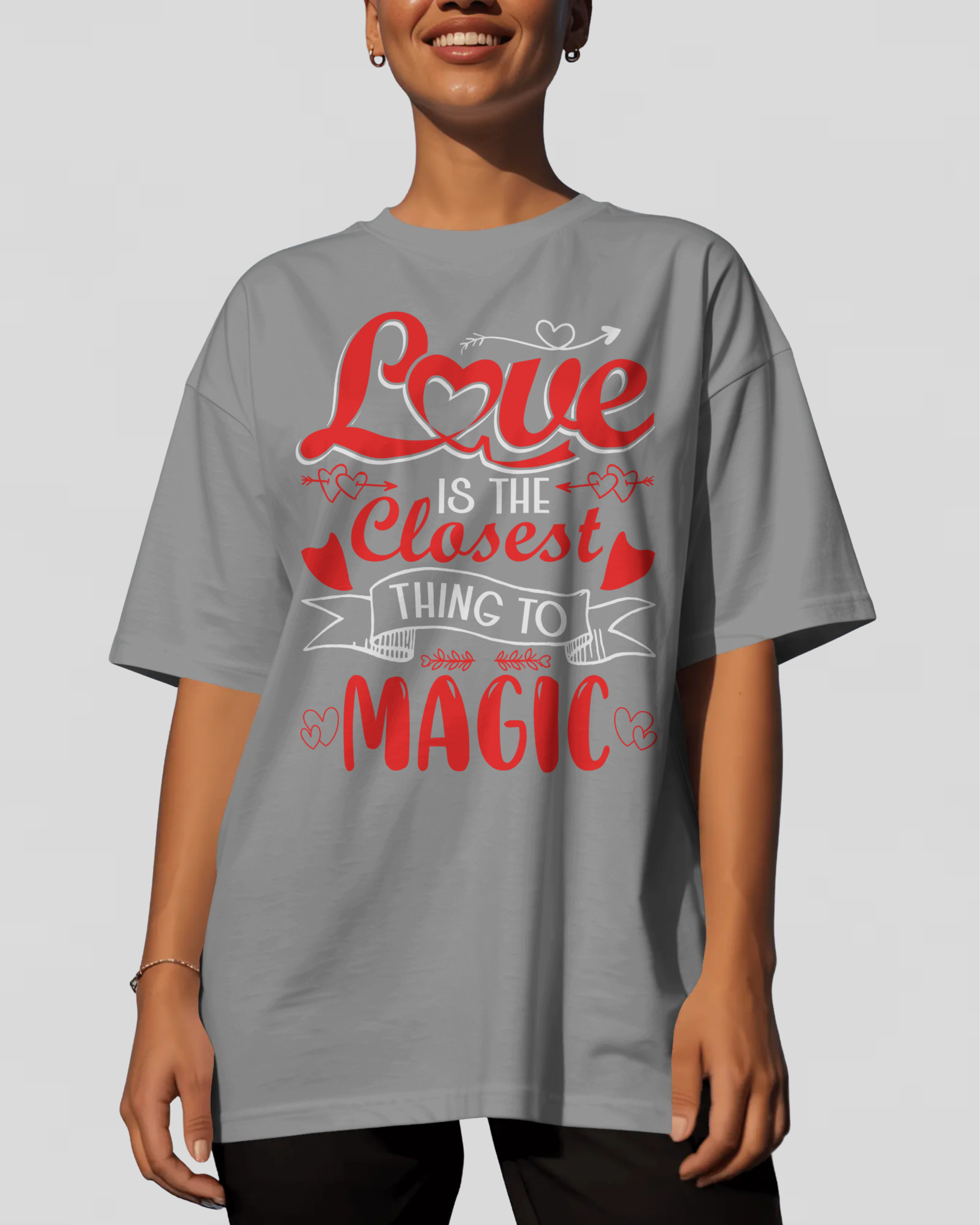 LOVE MAGIC Tshirt (Grey)