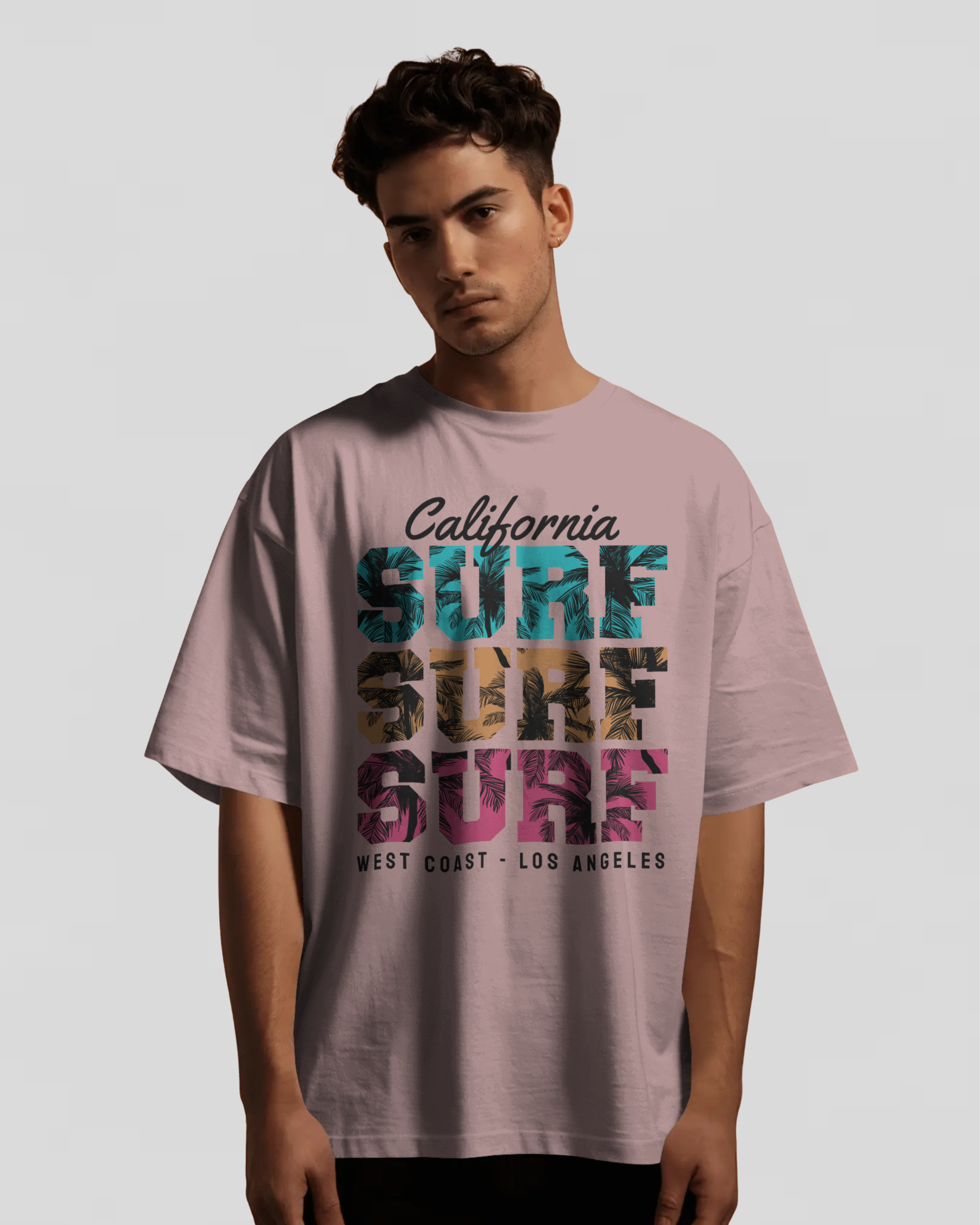 SURF Tshirt (Baby Pink)