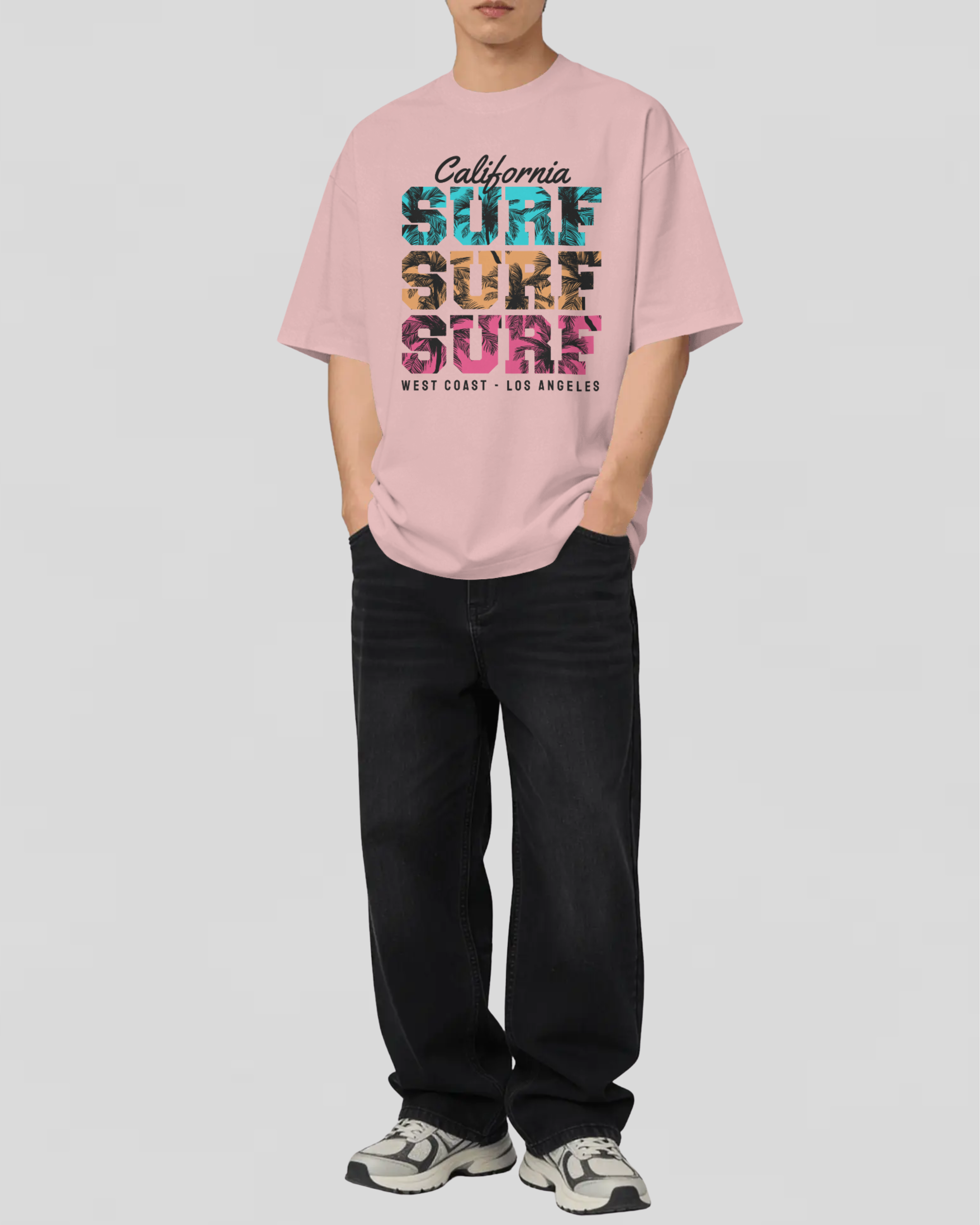 SURF Tshirt (Baby Pink)