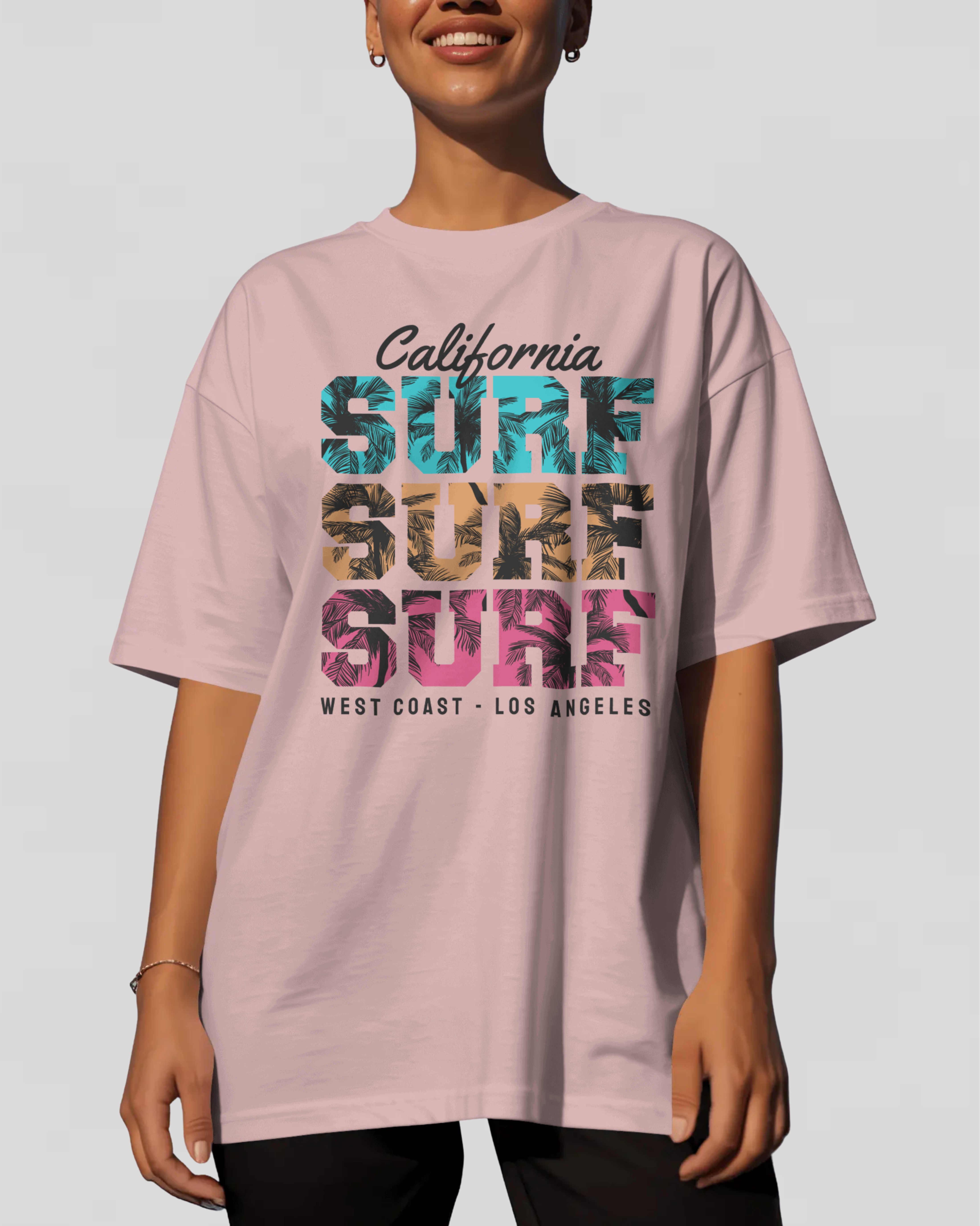 SURF Tshirt (Baby Pink)