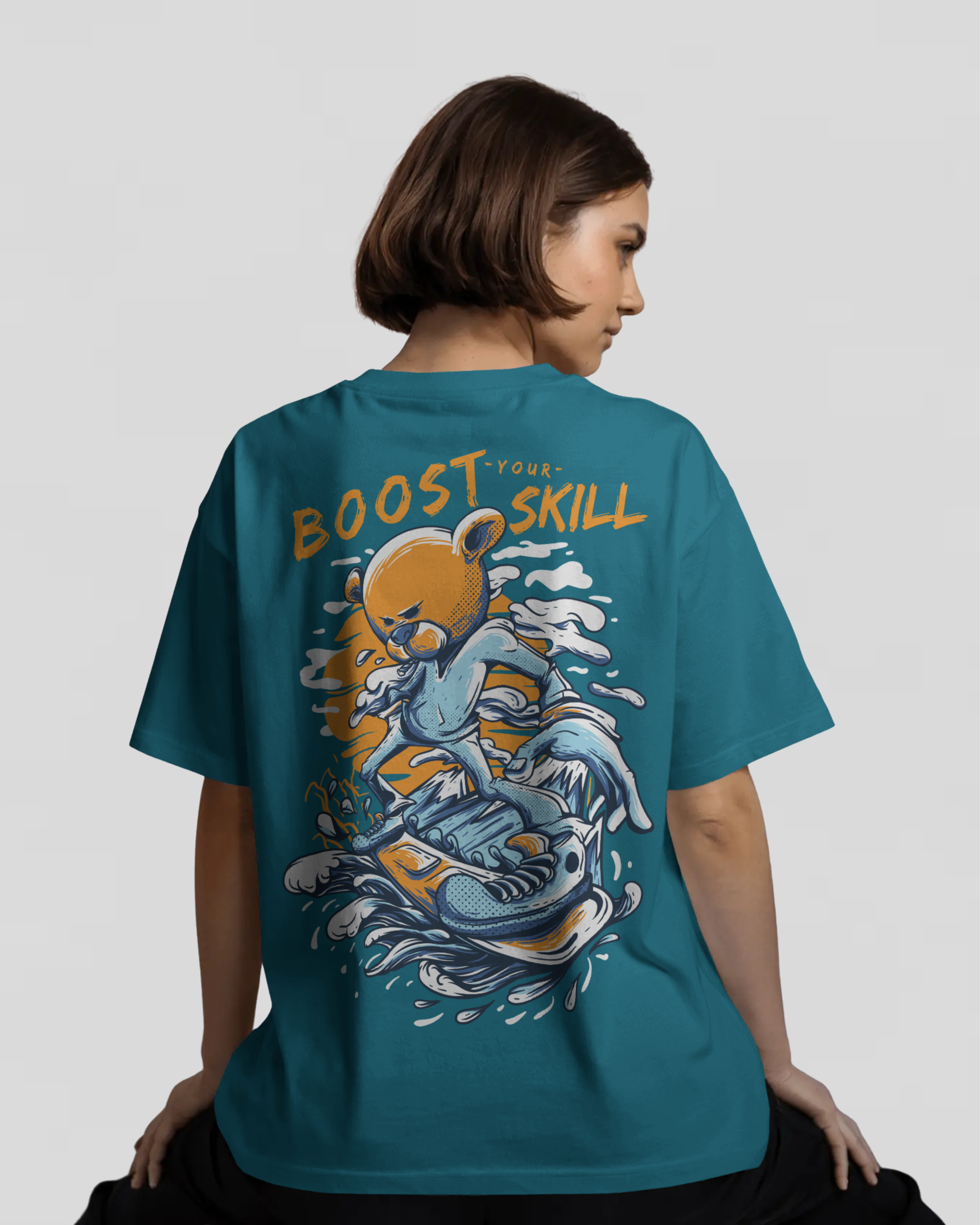 BOOST SKILL Tshirt (Vrystal Teal)