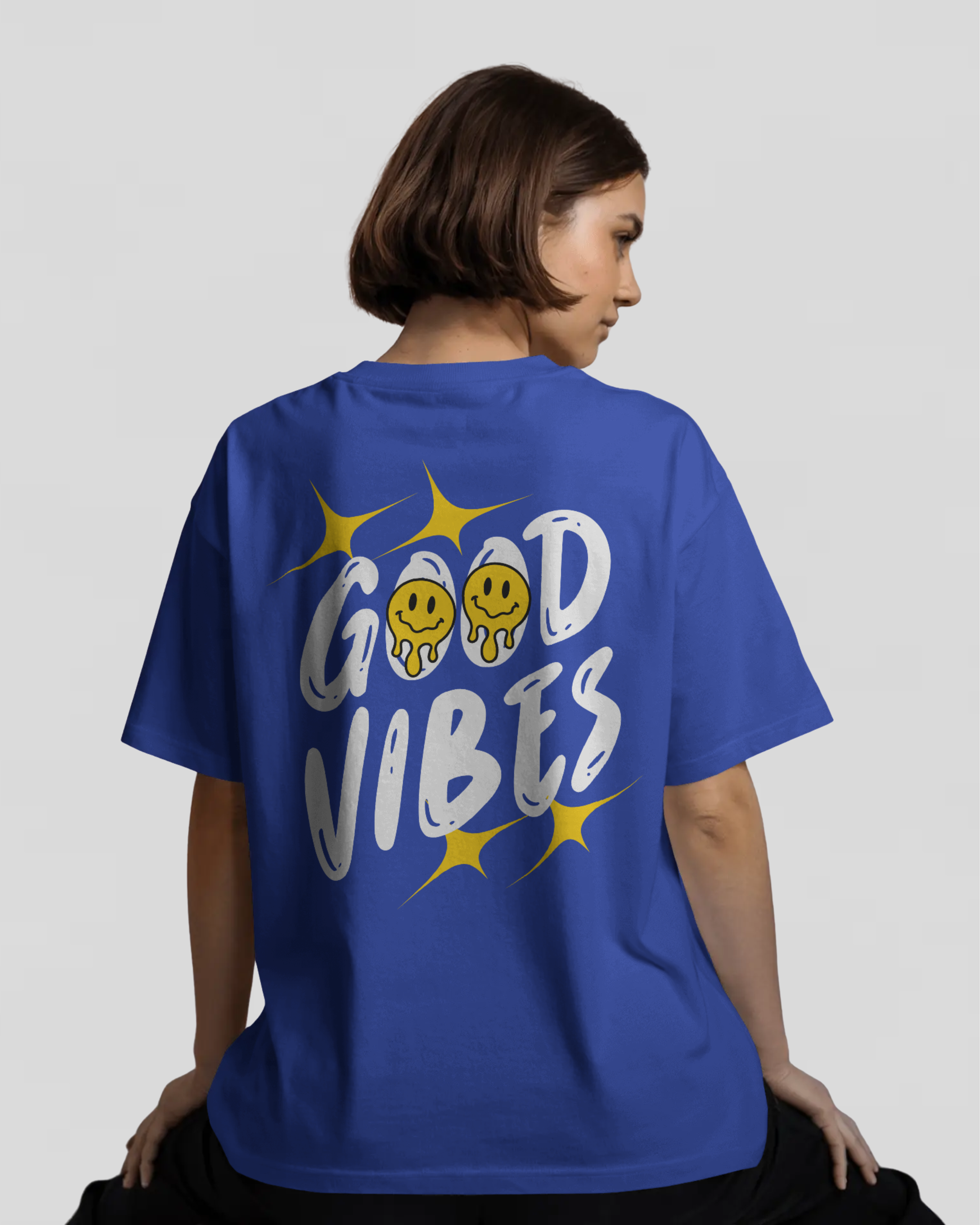 GOOD VIBES Tshirt (Royal Blue)