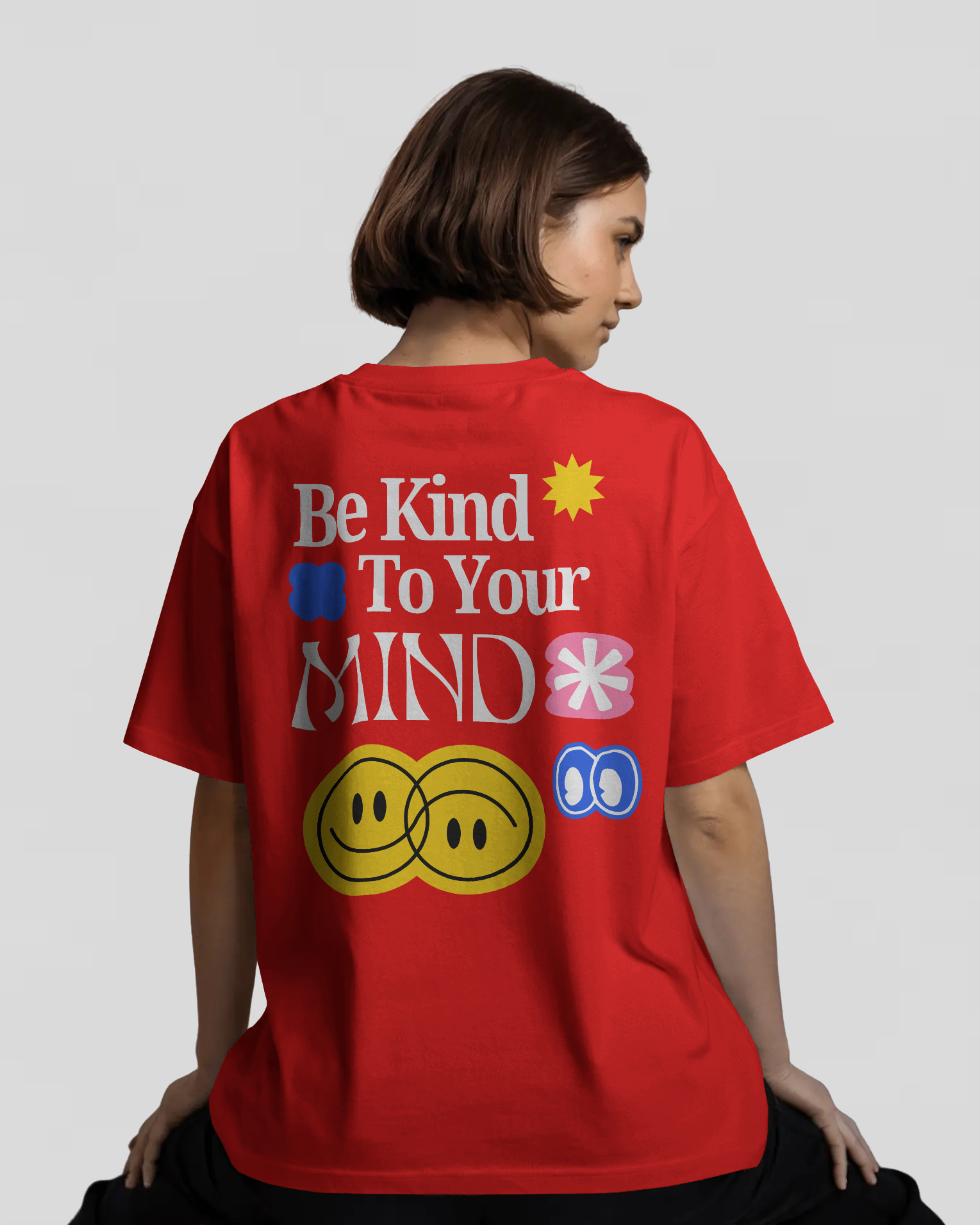 MIND Oversize Tshirt (Red)