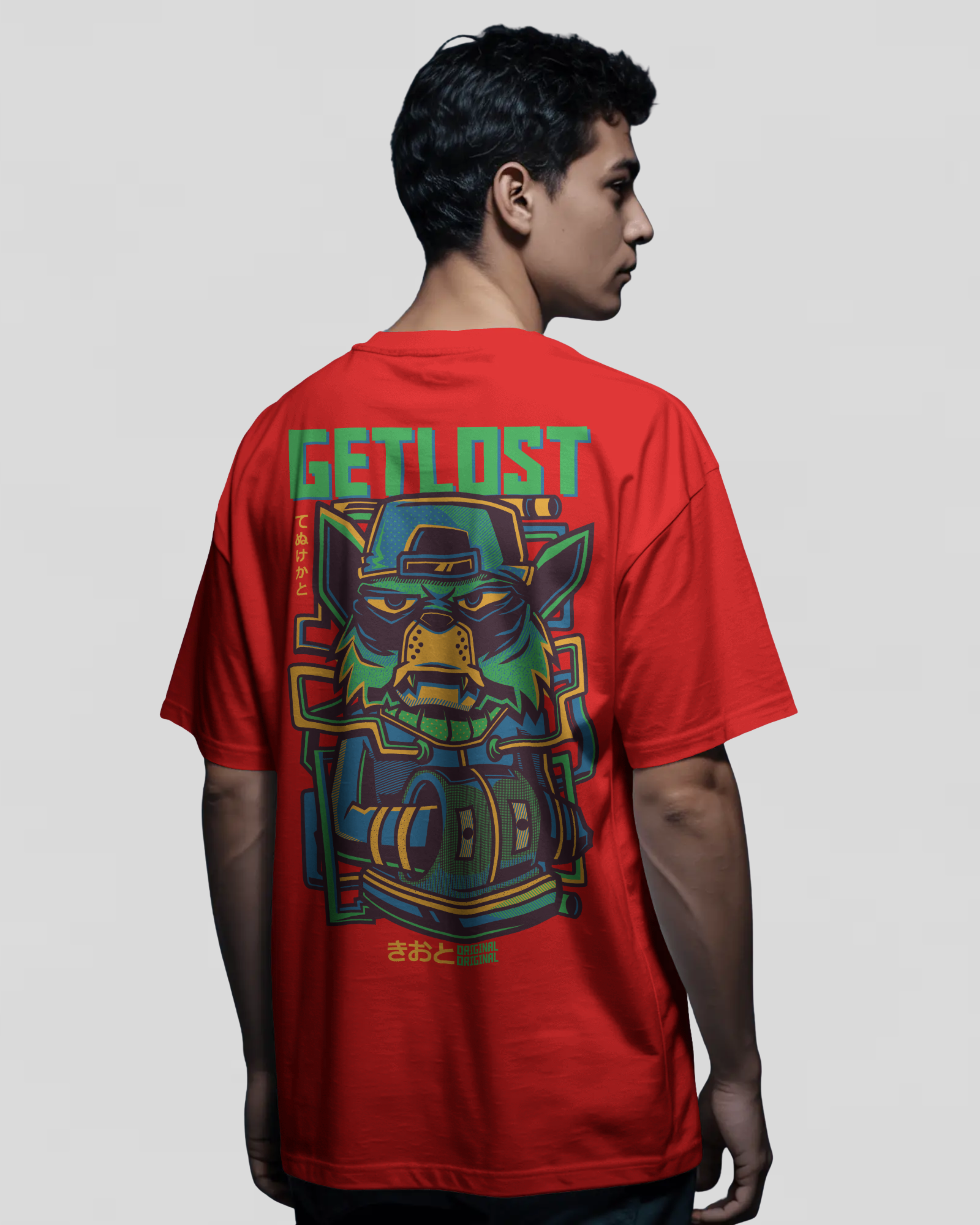 GETLOST Oversize Tshirt (Red)