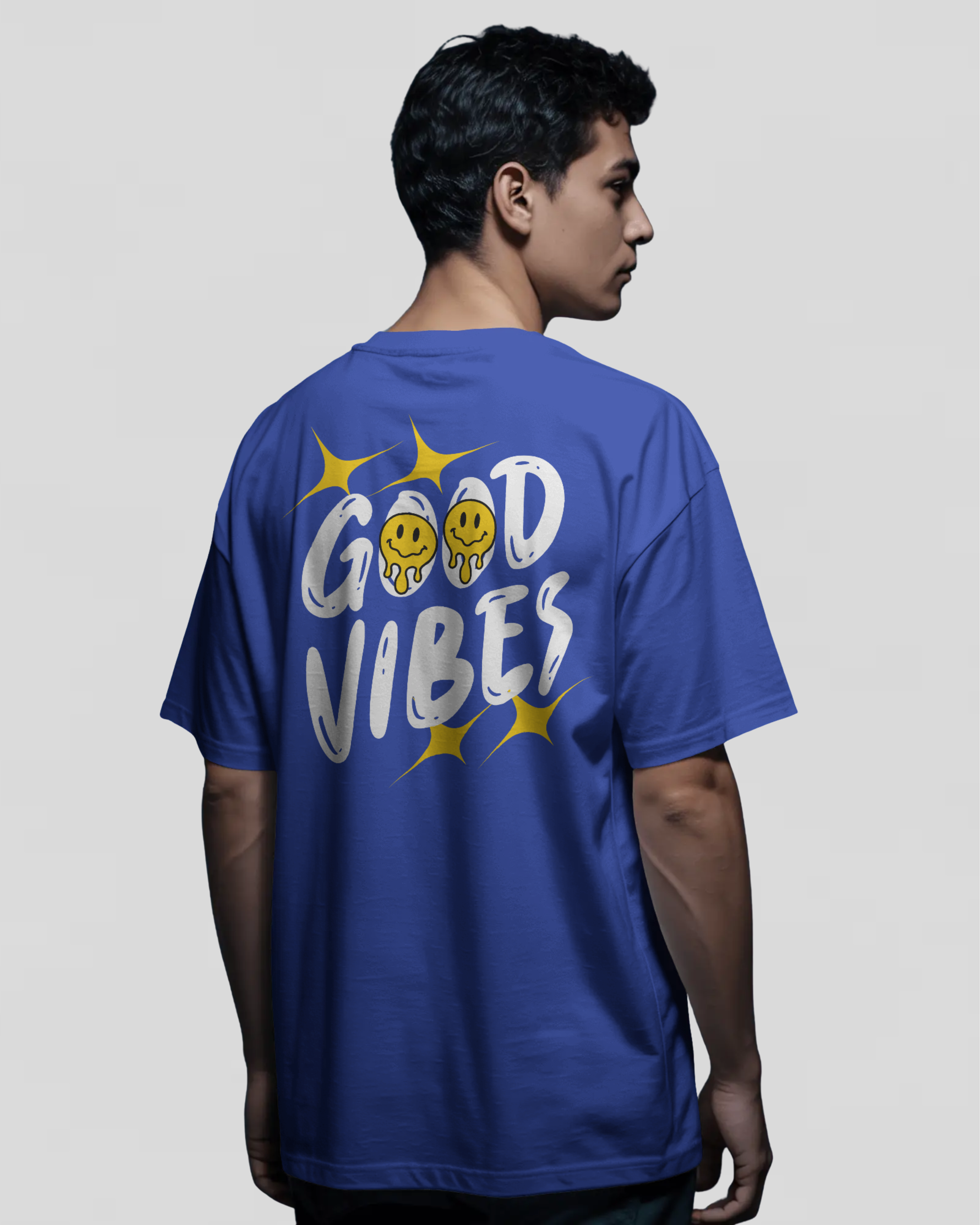 GOOD VIBES Tshirt (Royal Blue)