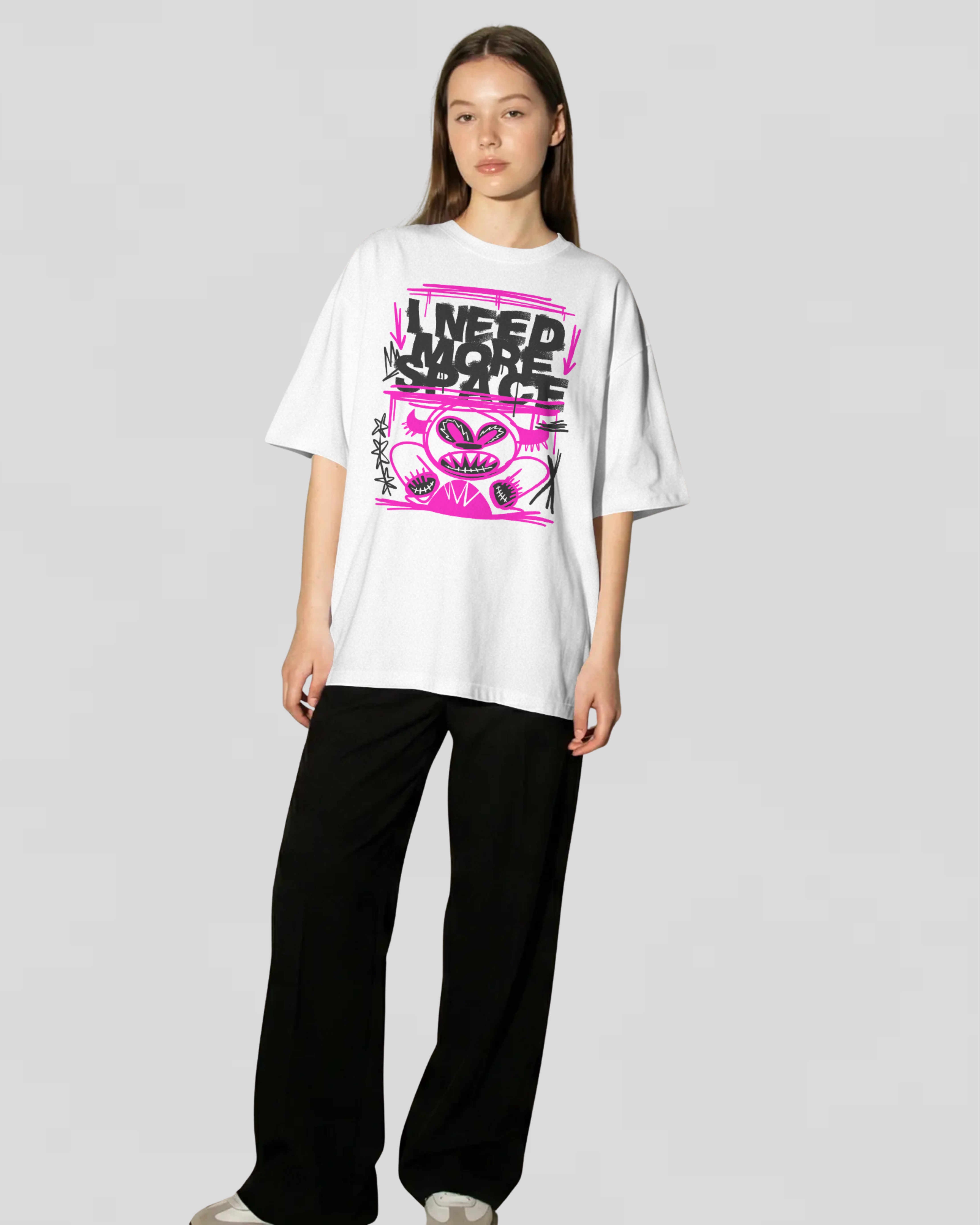 I NEED MORE SPACE Tshirt (Vrystal Teal)