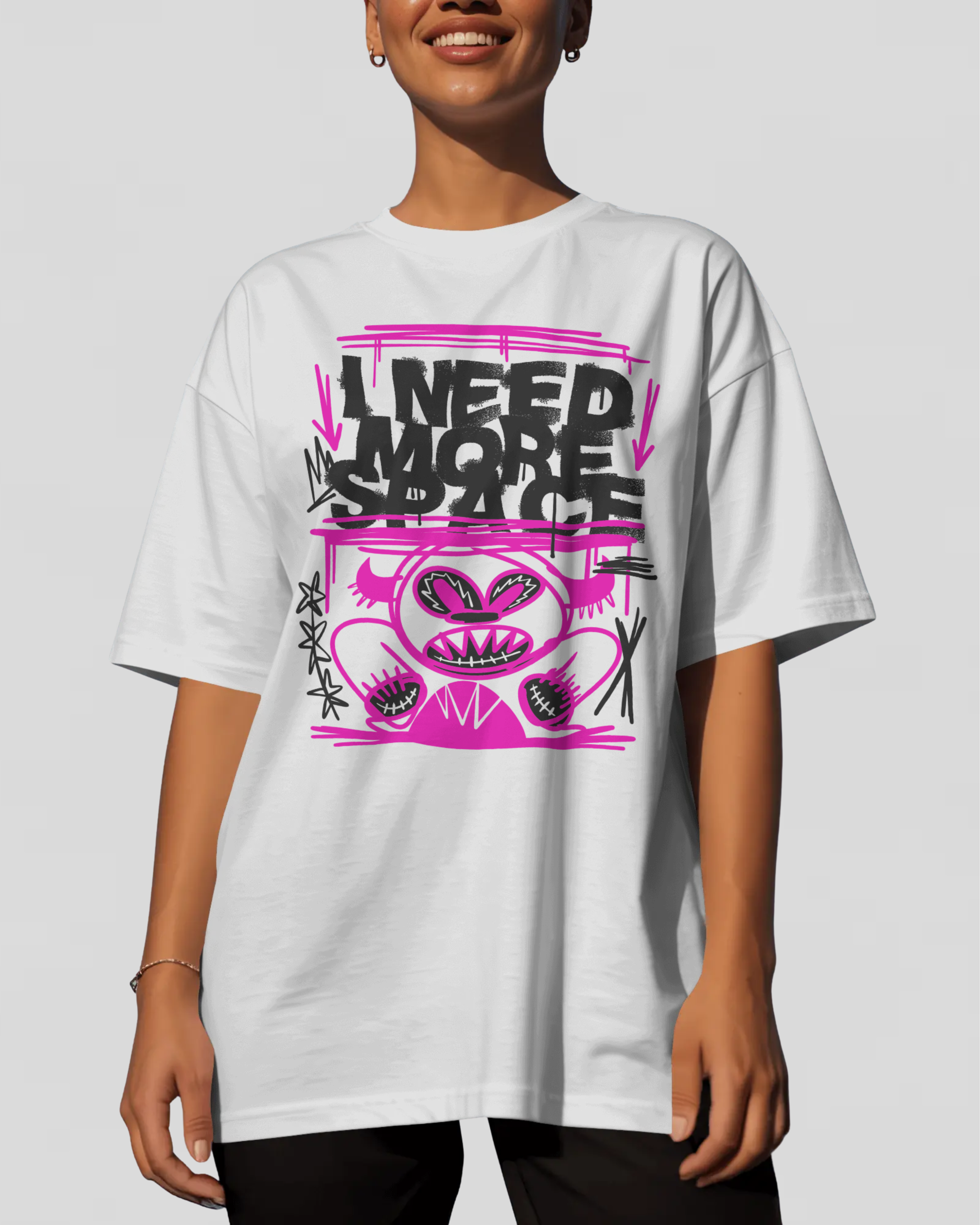 I NEED MORE SPACE Tshirt (Vrystal Teal)