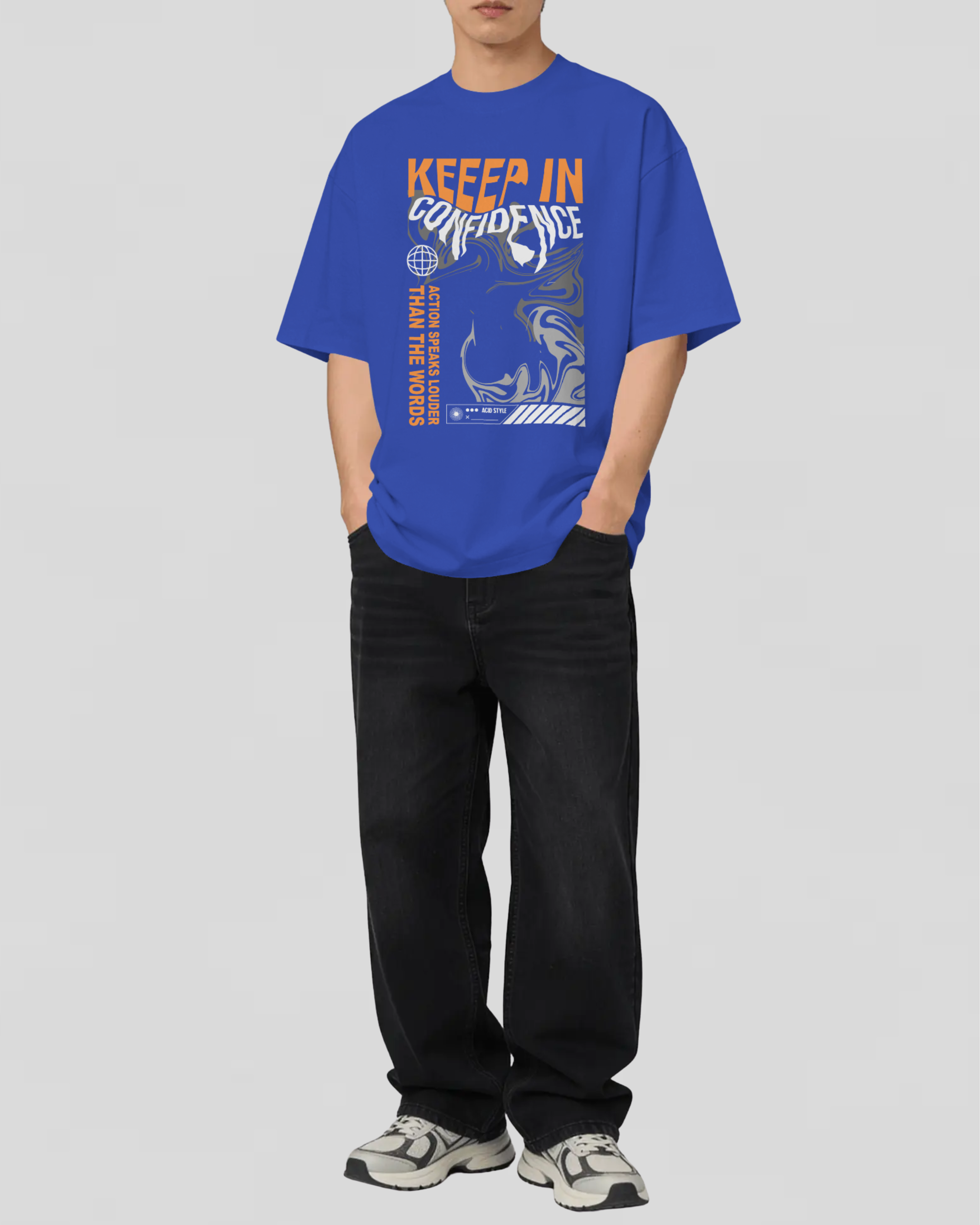 CONFIDENCE Tshirt (Royal Blue)