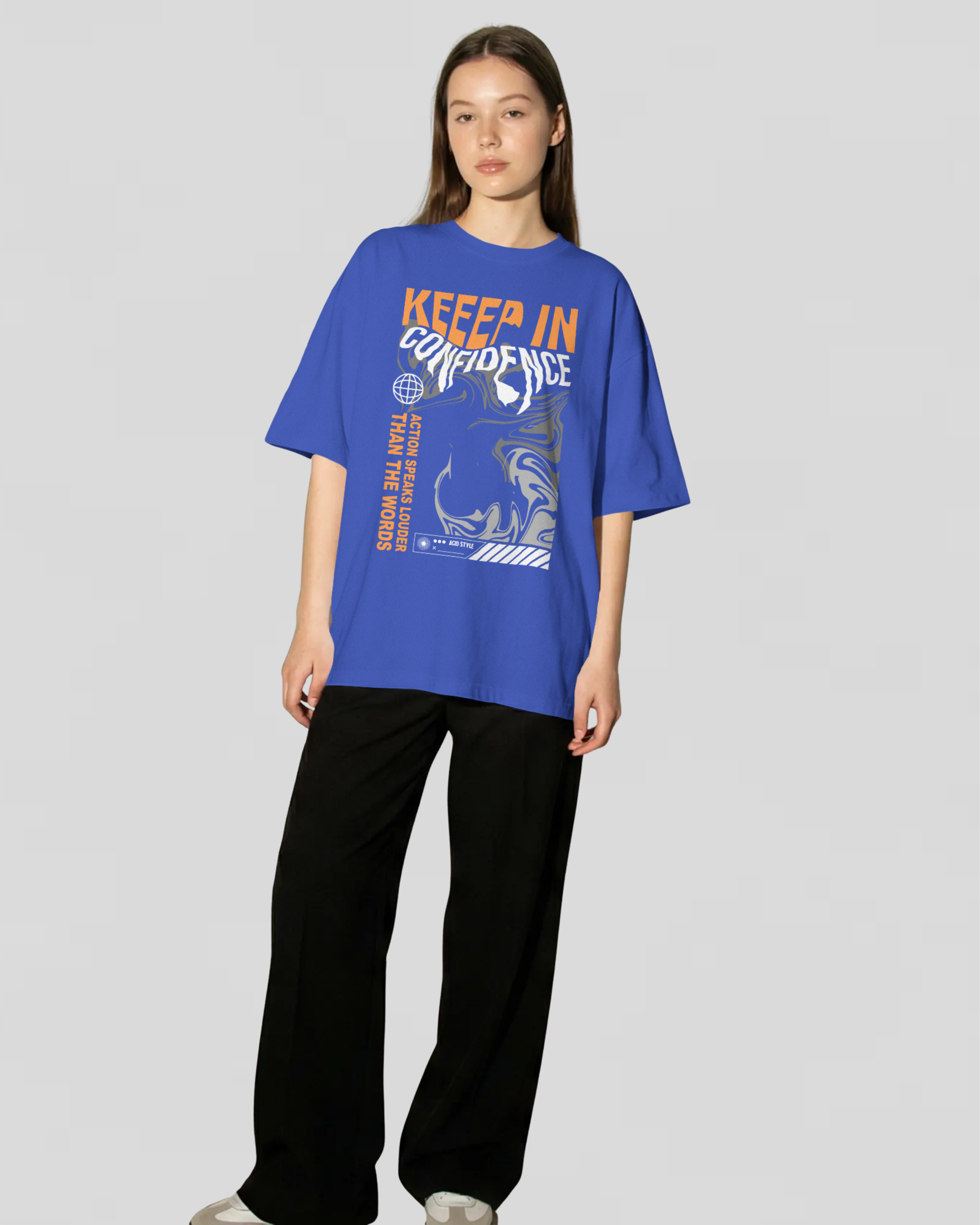 CONFIDENCE Tshirt (Royal Blue)