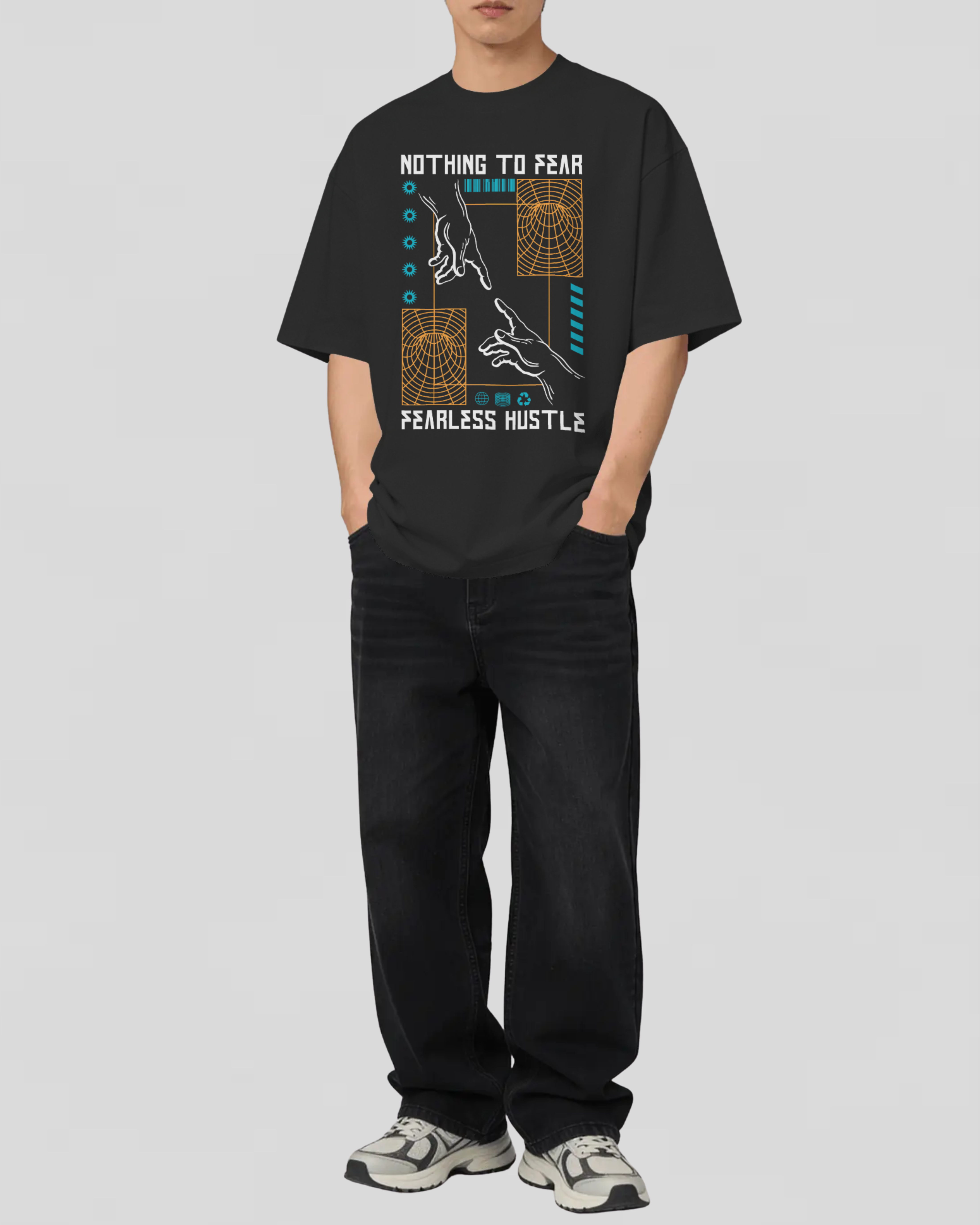 FEARLESS HUSTLE Tshirt (Black)