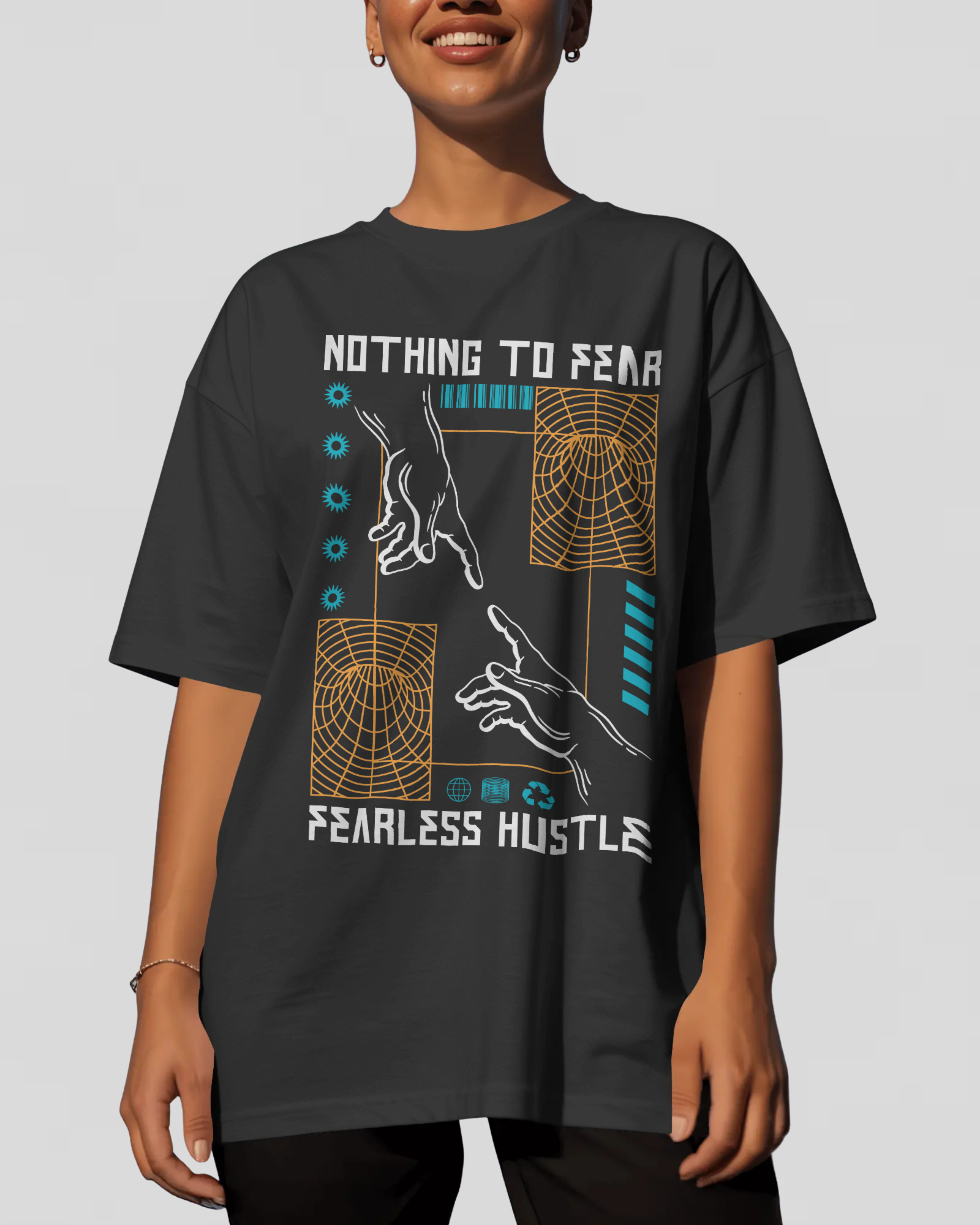 FEARLESS HUSTLE Tshirt (Black)