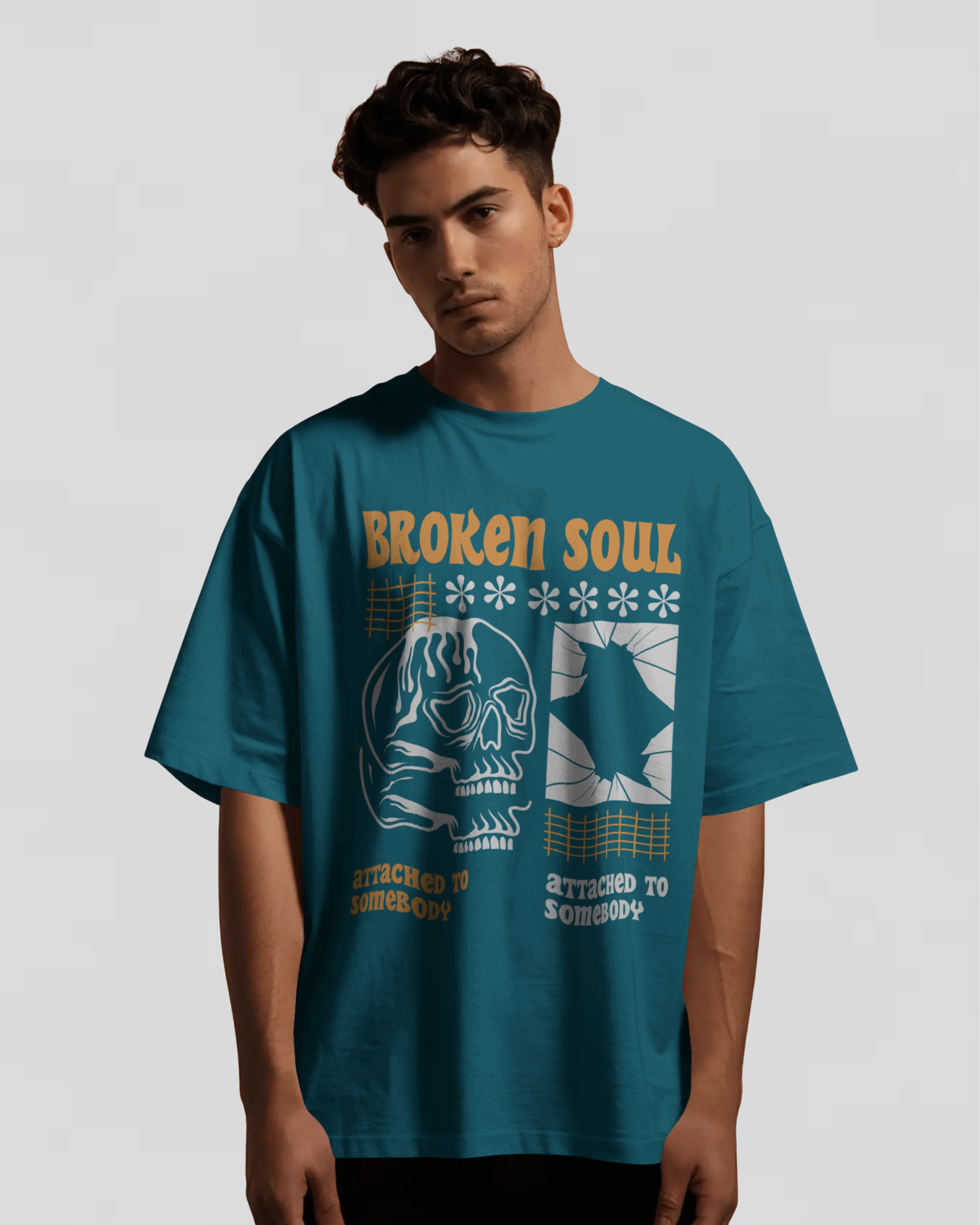 ATTACHED Tshirt (Vrystal Teal)