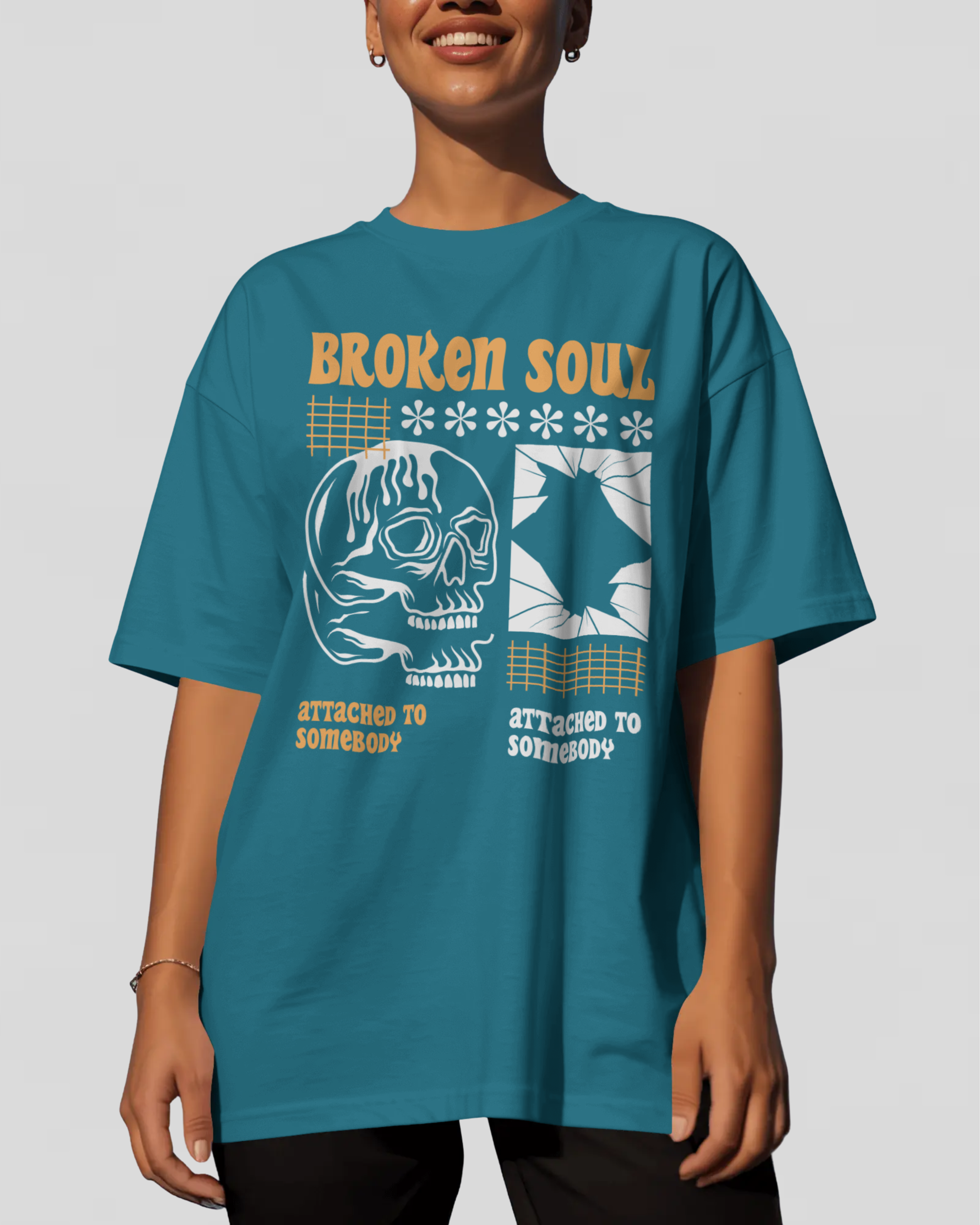 ATTACHED Tshirt (Vrystal Teal)