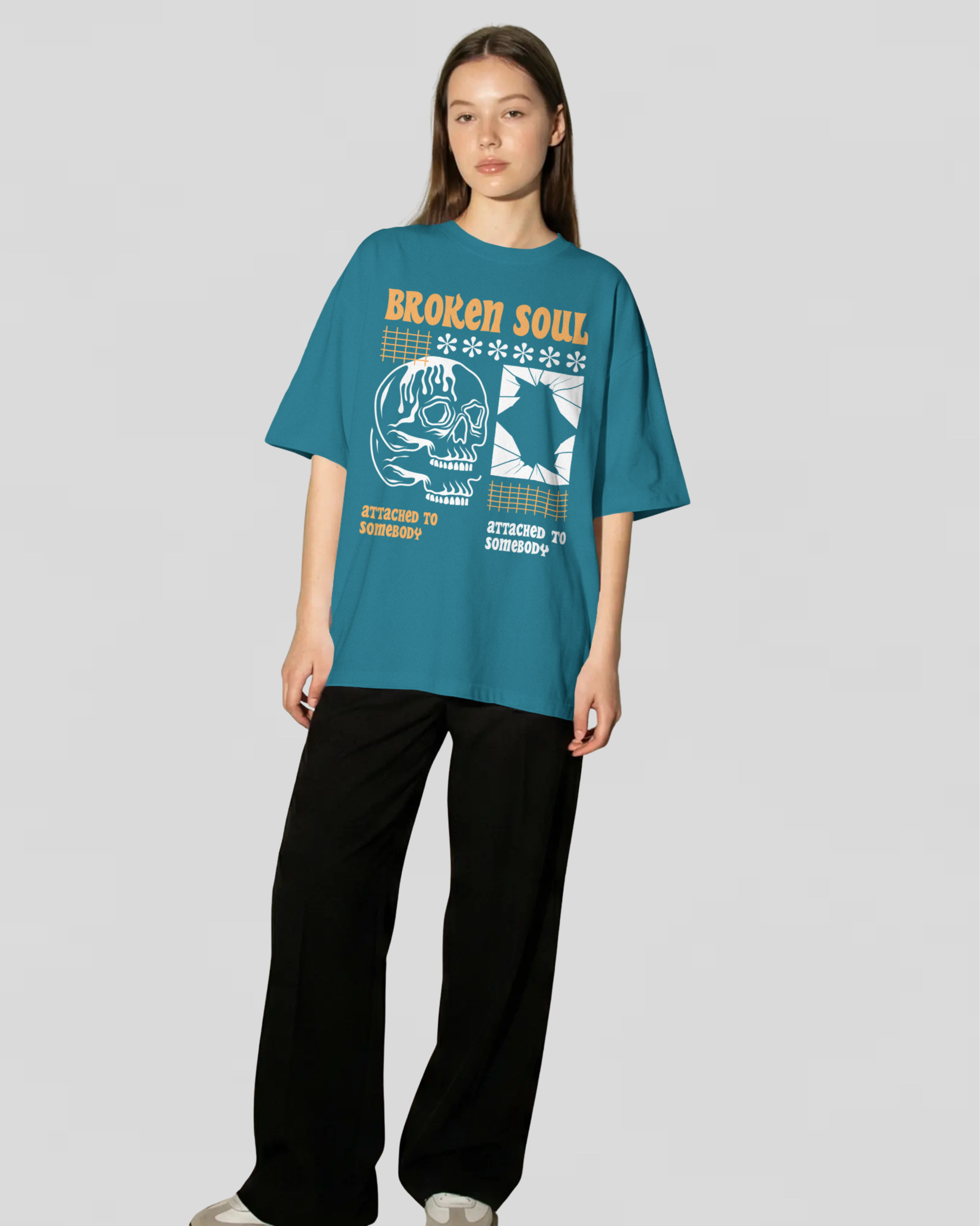 ATTACHED Tshirt (Vrystal Teal)