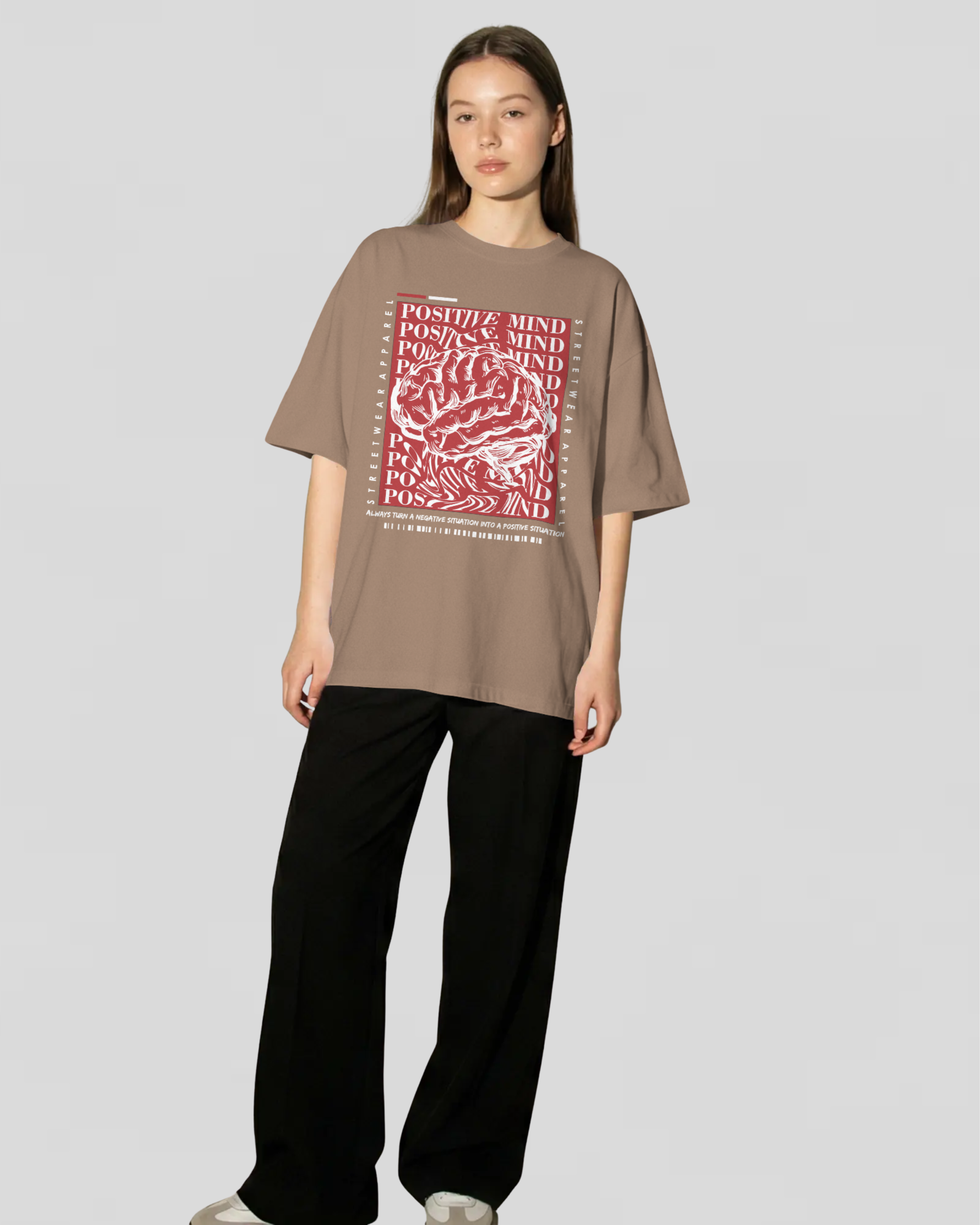 Positive Mind Tshirt (COFFIEE)