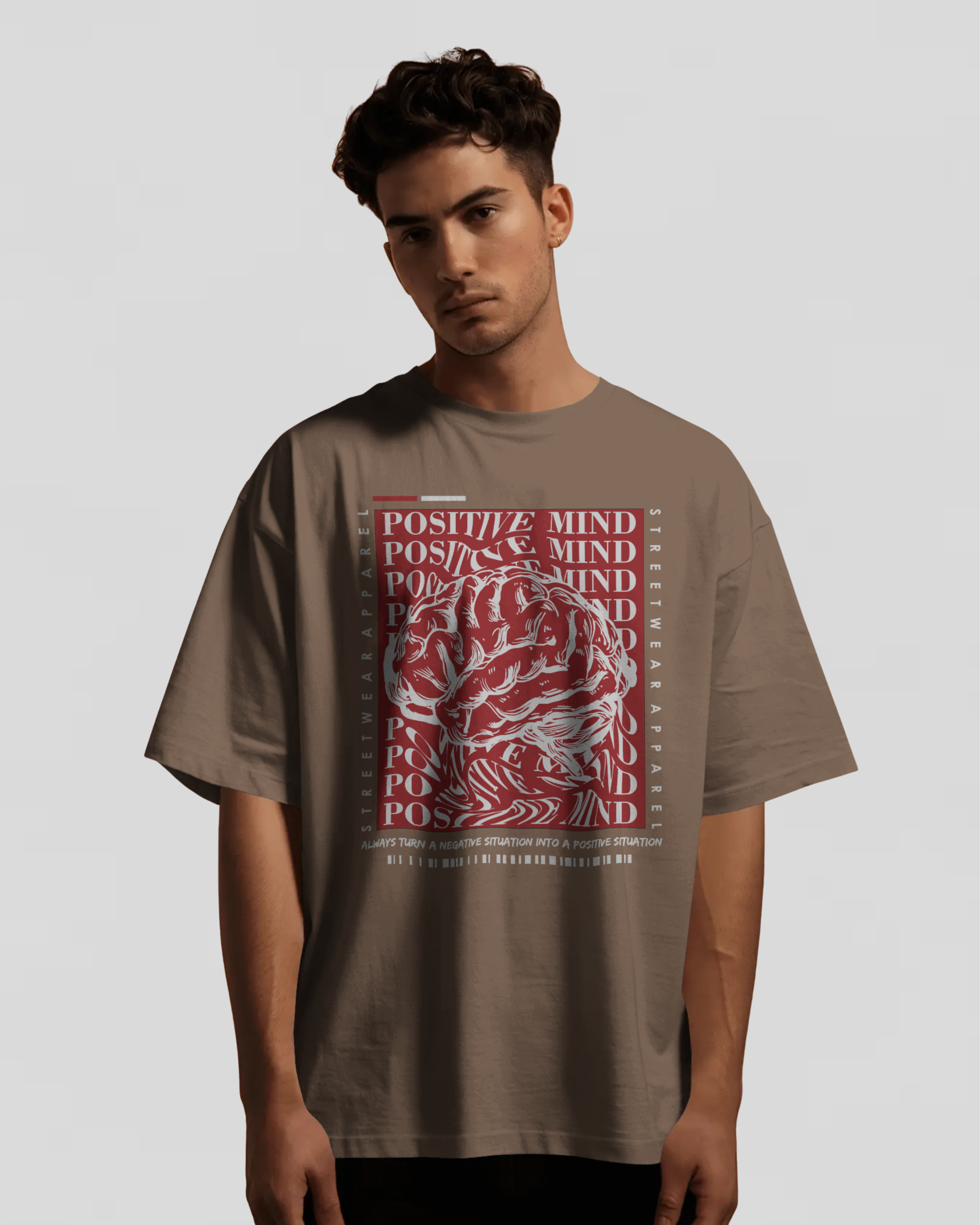Positive Mind Tshirt (COFFIEE)