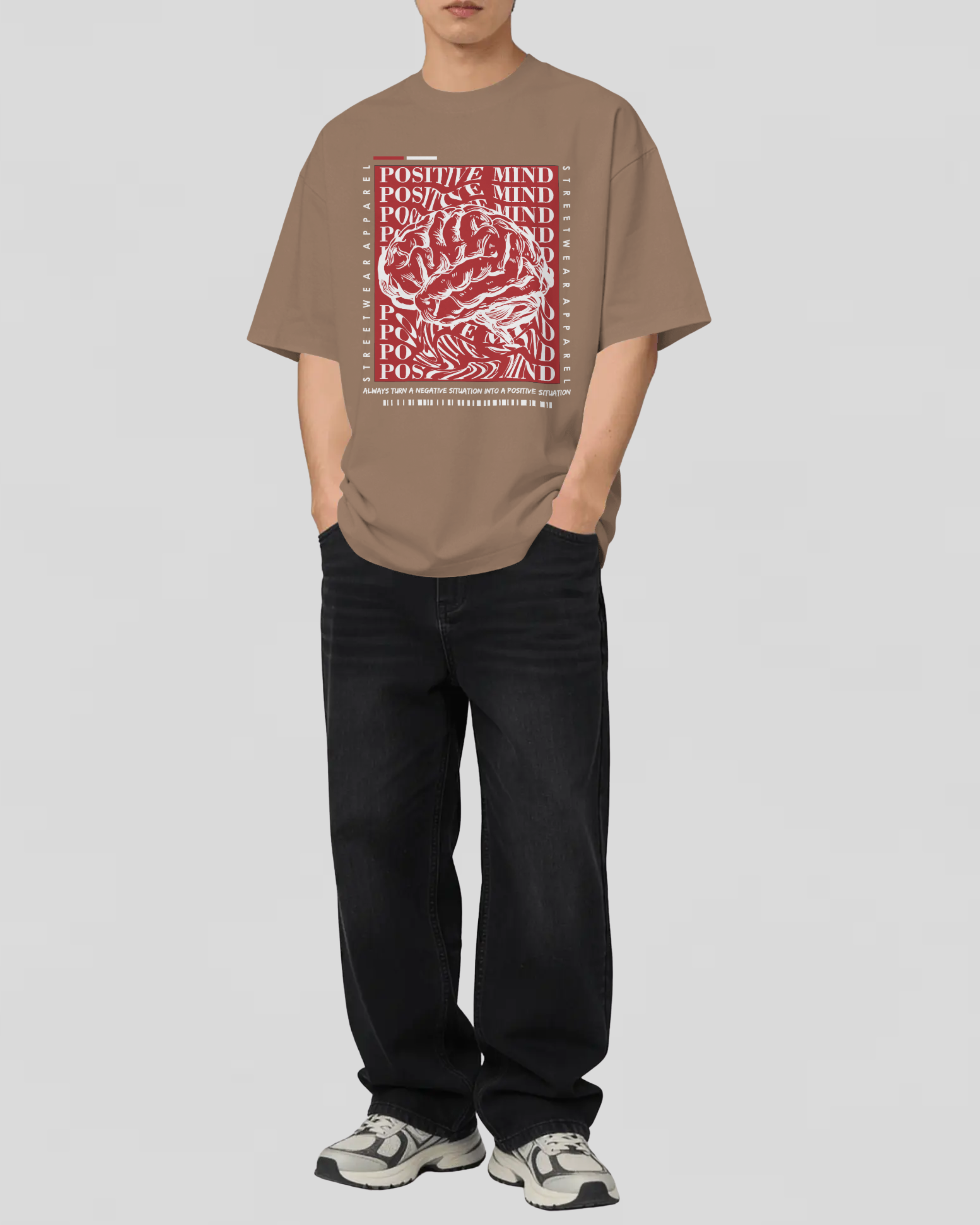 Positive Mind Tshirt (COFFIEE)