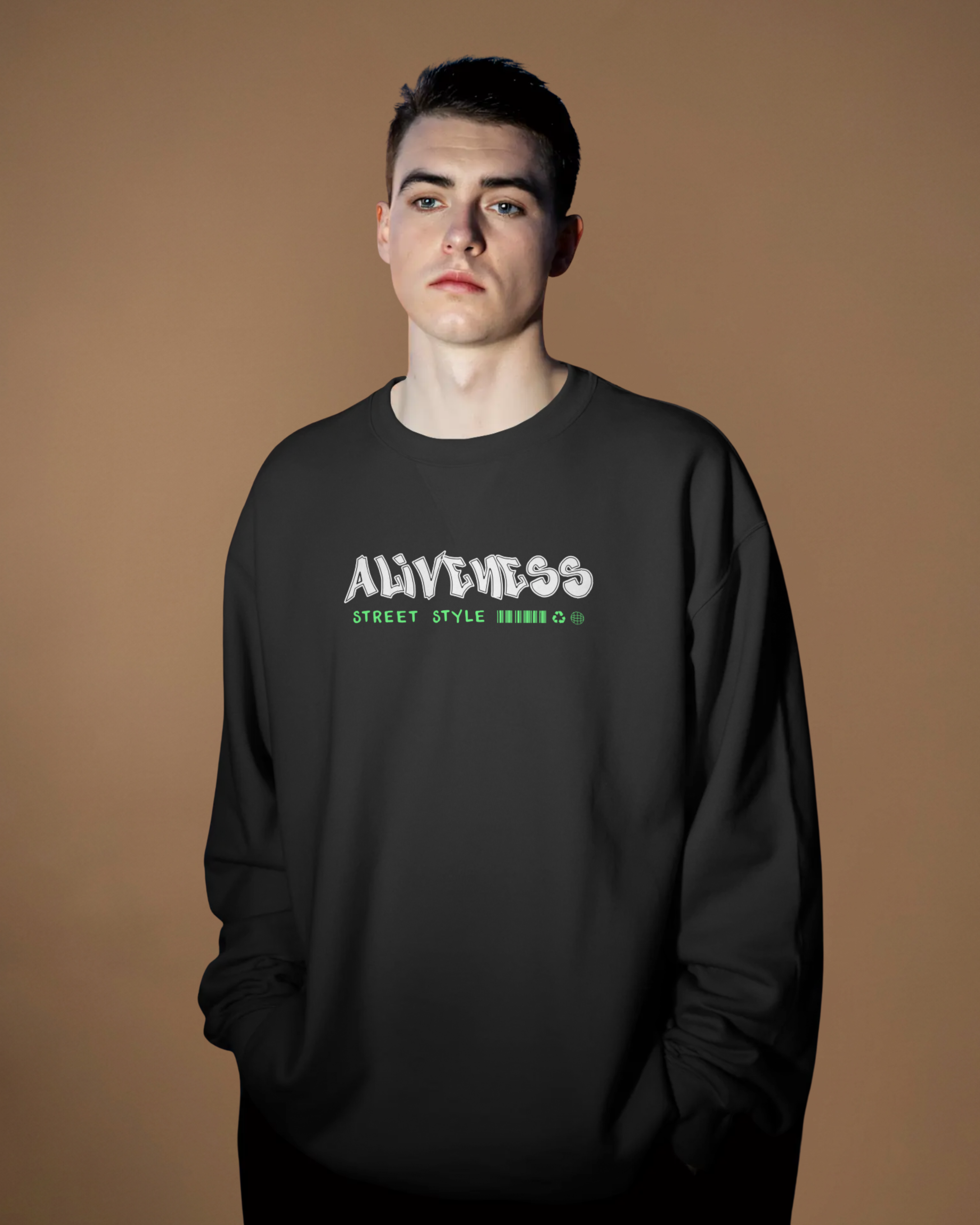 ALIVENESS Sweatshirt (Black)