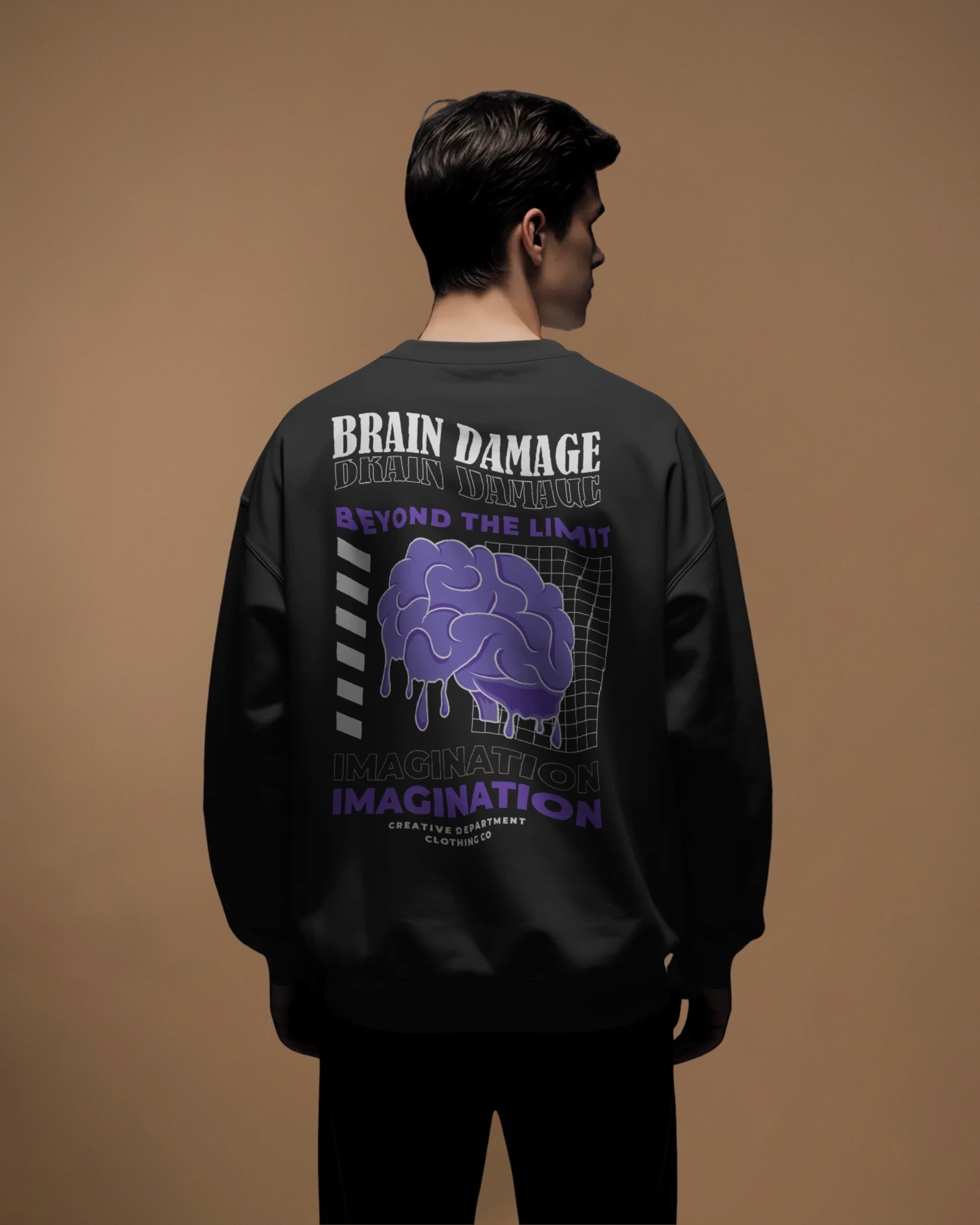 BRAIN DAMAGE Sweatshirt (Black)