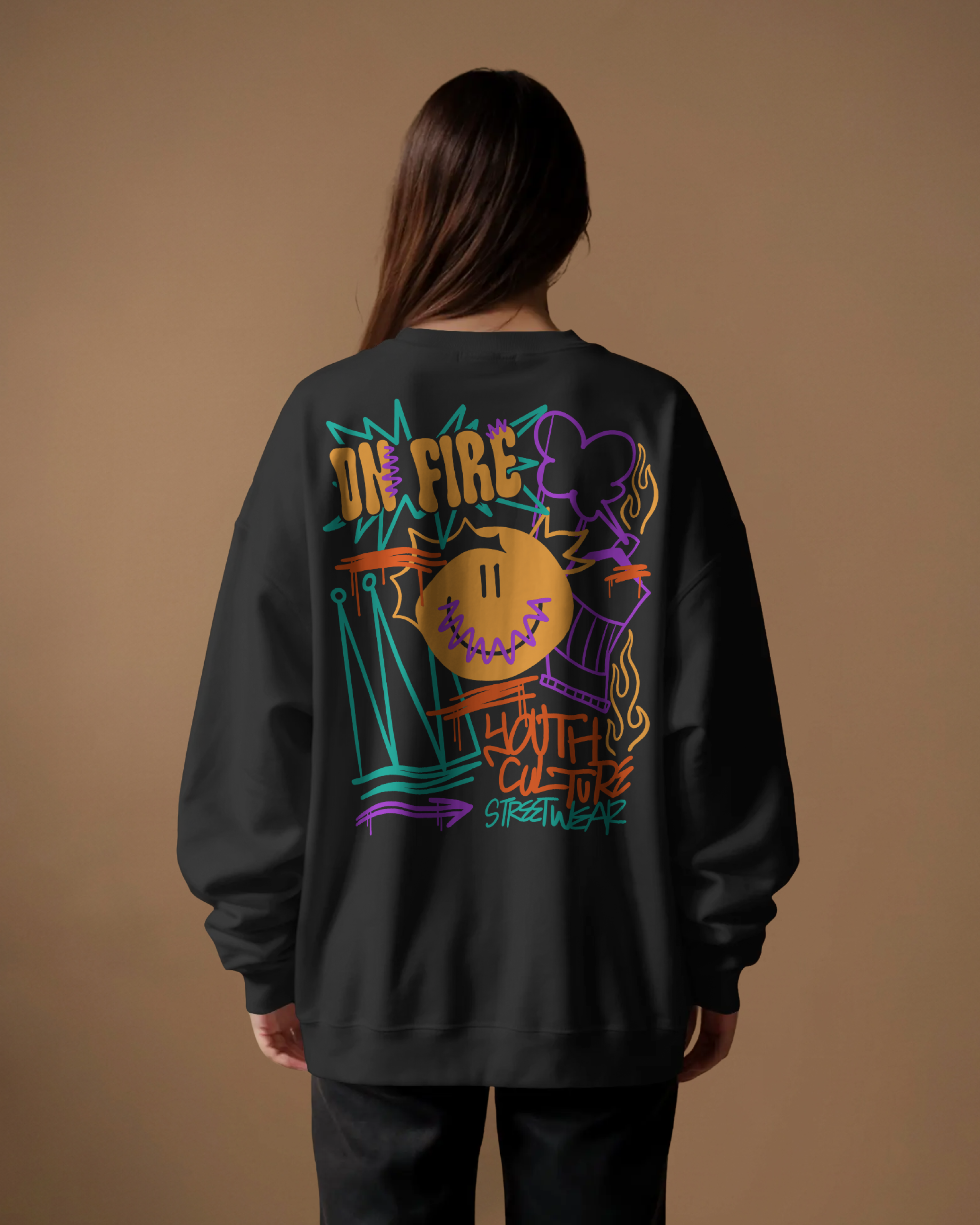 URBAN CULCURE Sweatshirt (Black)