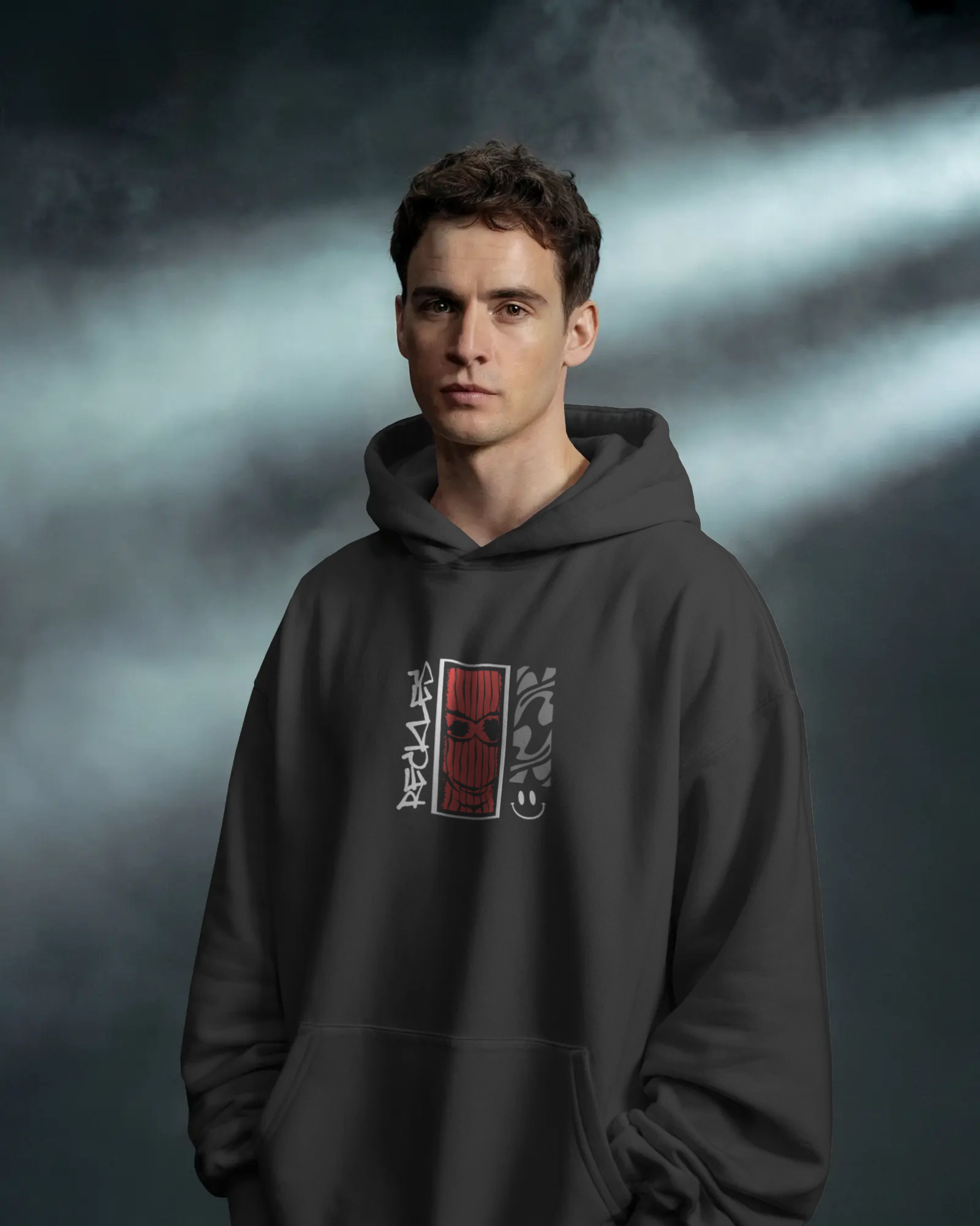 RACKLESS Oversize Hoodie (Black)