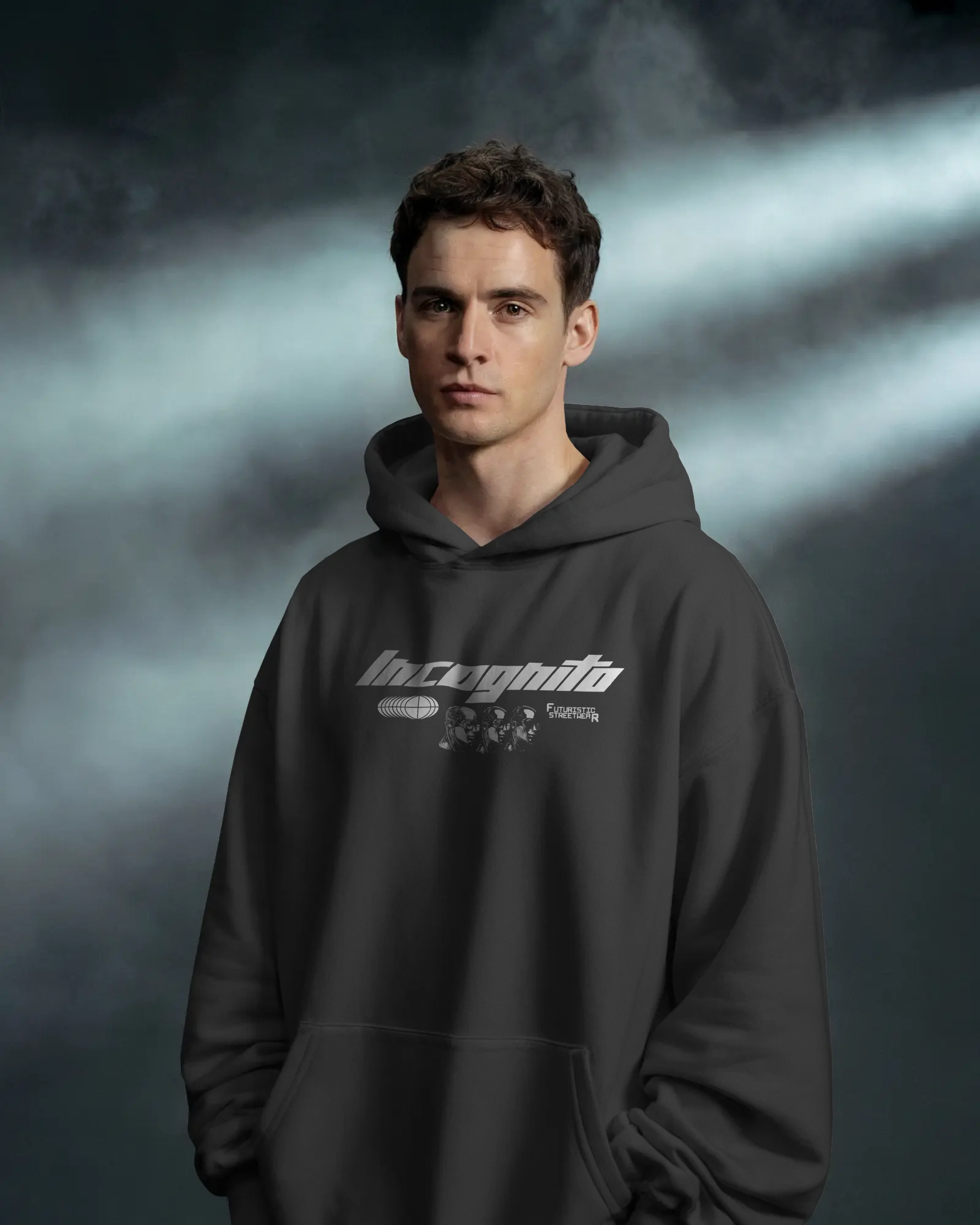 INCOGNITO Oversize Hoodie (Black)